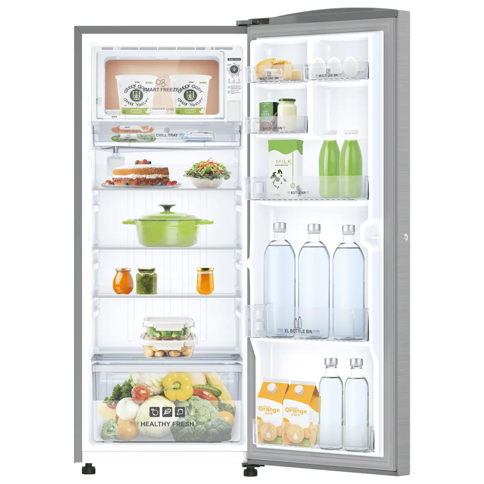 IFB Advance - Cool 206 Litres 4 Star Direct Cool Single Door Refrigerator with Anti Bacterial Gasket (IFBDC-2324IGS, Grey Steel)_5