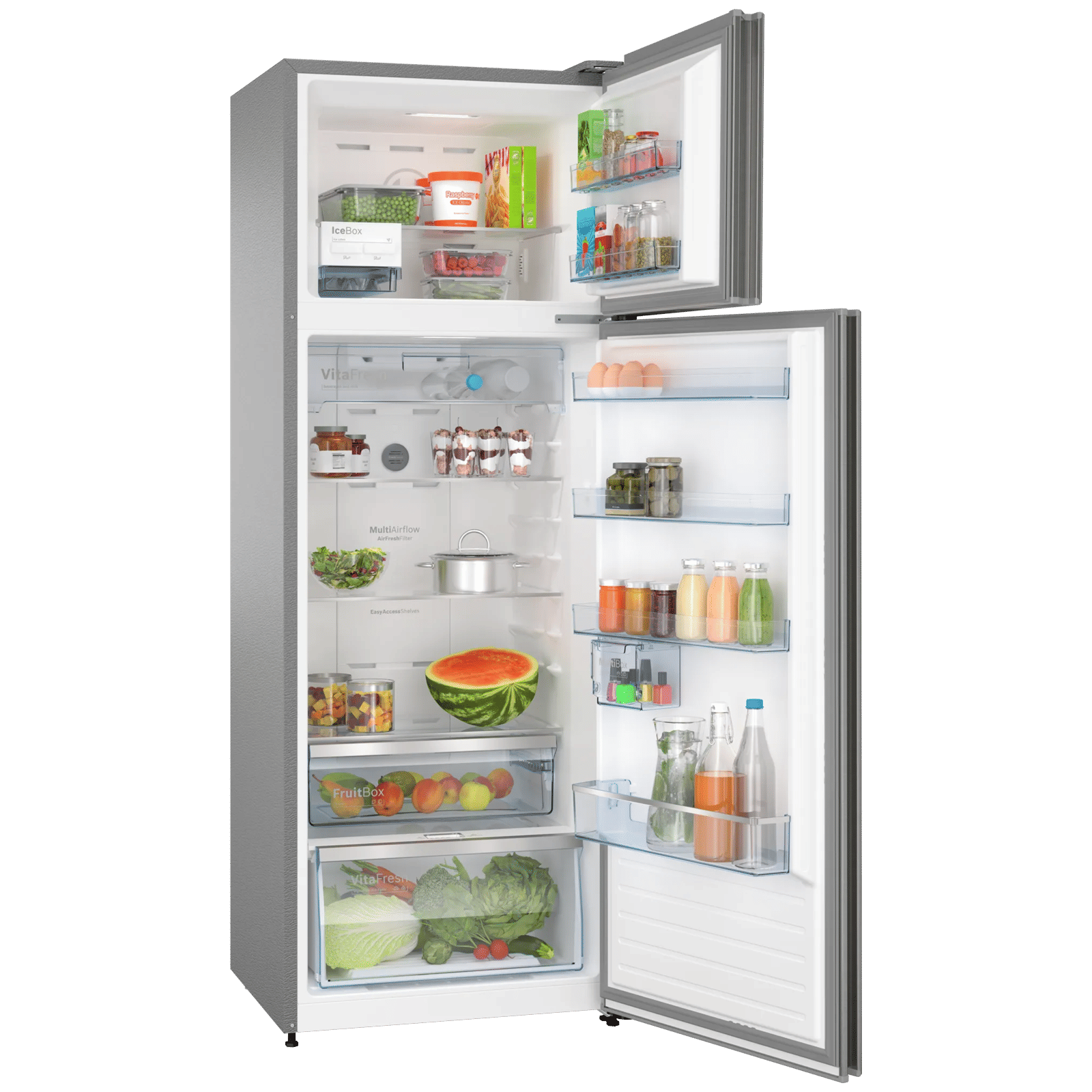 BOSCH Series 4 390 Litres 2 Star Frost Free Double Door Convertible Refrigerator with VarioInverter Compressor (CTC39S02NI, Shiney Silver) BOSCH Series 4 390 Litres 2 Star Frost Free Double Door Convertible Refrigerator with VarioInverter Compressor (CTC39S02NI, Shiney Silver)_4