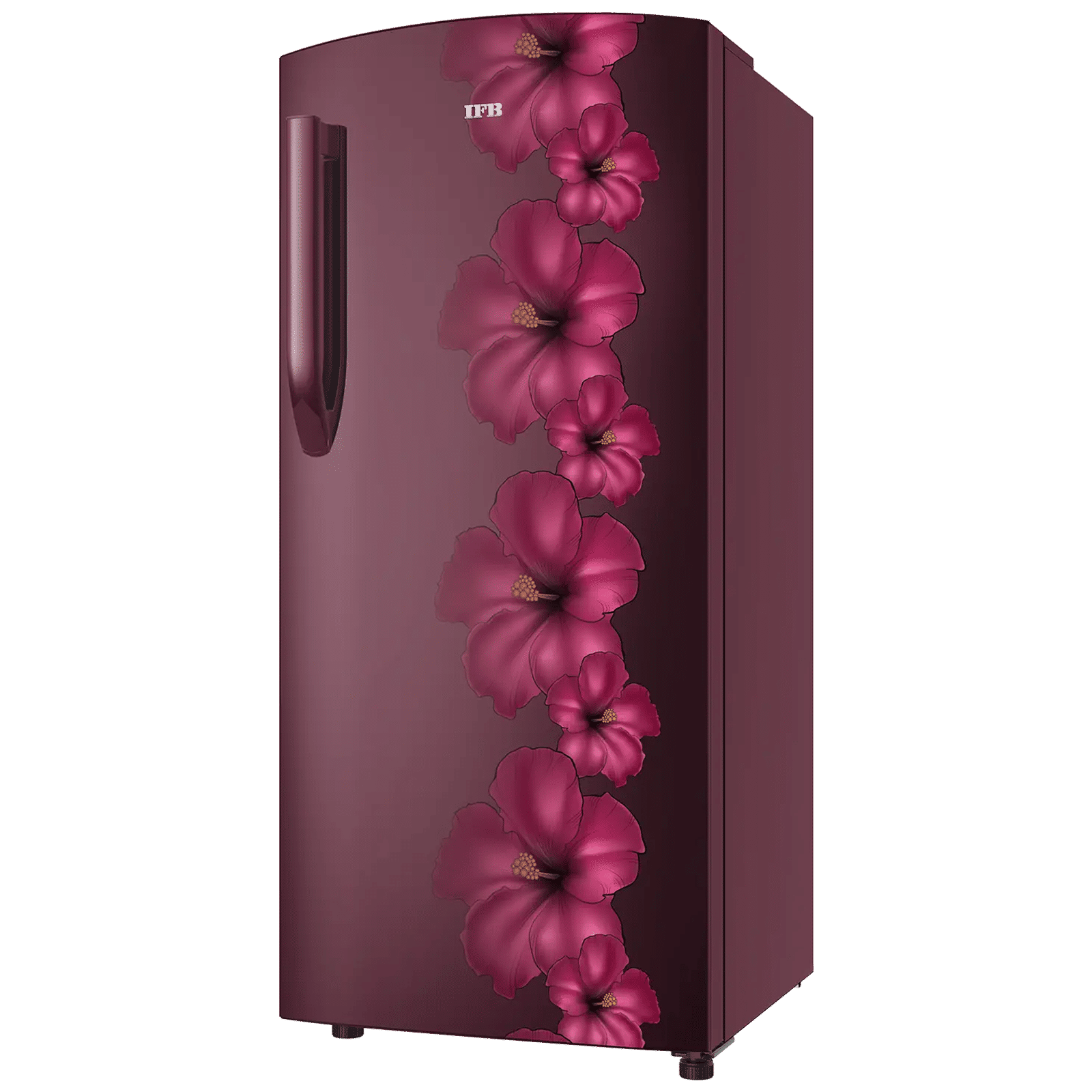 IFB Metal - Cool 187 Litres 3 Star Direct Cool Single Door Refrigerator with Anti Bacterial Gasket (IFBDC-2133FRH, Red Flower) IFB Metal - Cool 187 Litres 3 Star Direct Cool Single Door Refrigerator with Anti Bacterial Gasket (IFBDC-2133FRH, Red Flower)_4