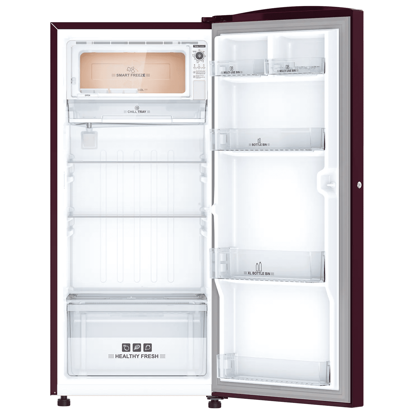 IFB Metal - Cool 187 Litres 3 Star Direct Cool Single Door Refrigerator with Anti Bacterial Gasket (IFBDC-2133FRH, Red Flower) IFB Metal - Cool 187 Litres 3 Star Direct Cool Single Door Refrigerator with Anti Bacterial Gasket (IFBDC-2133FRH, Red Flower)_6