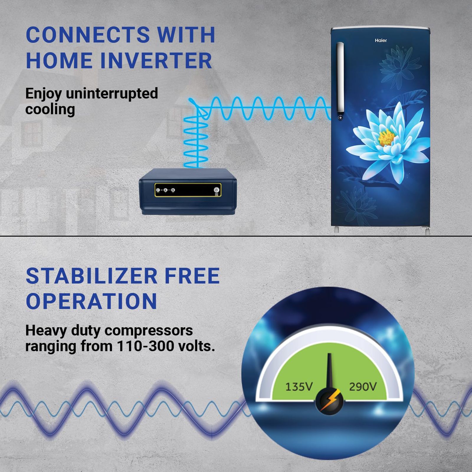 Haier 175 Litres 2 Star Direct Cool Single Door Refrigerator with Anti-Bacterial Gasket (HED182MLN, Marine Lotus) Haier 175 Litres 2 Star Direct Cool Single Door Refrigerator with Anti-Bacterial Gasket (HED182MLN, Marine Lotus)_11