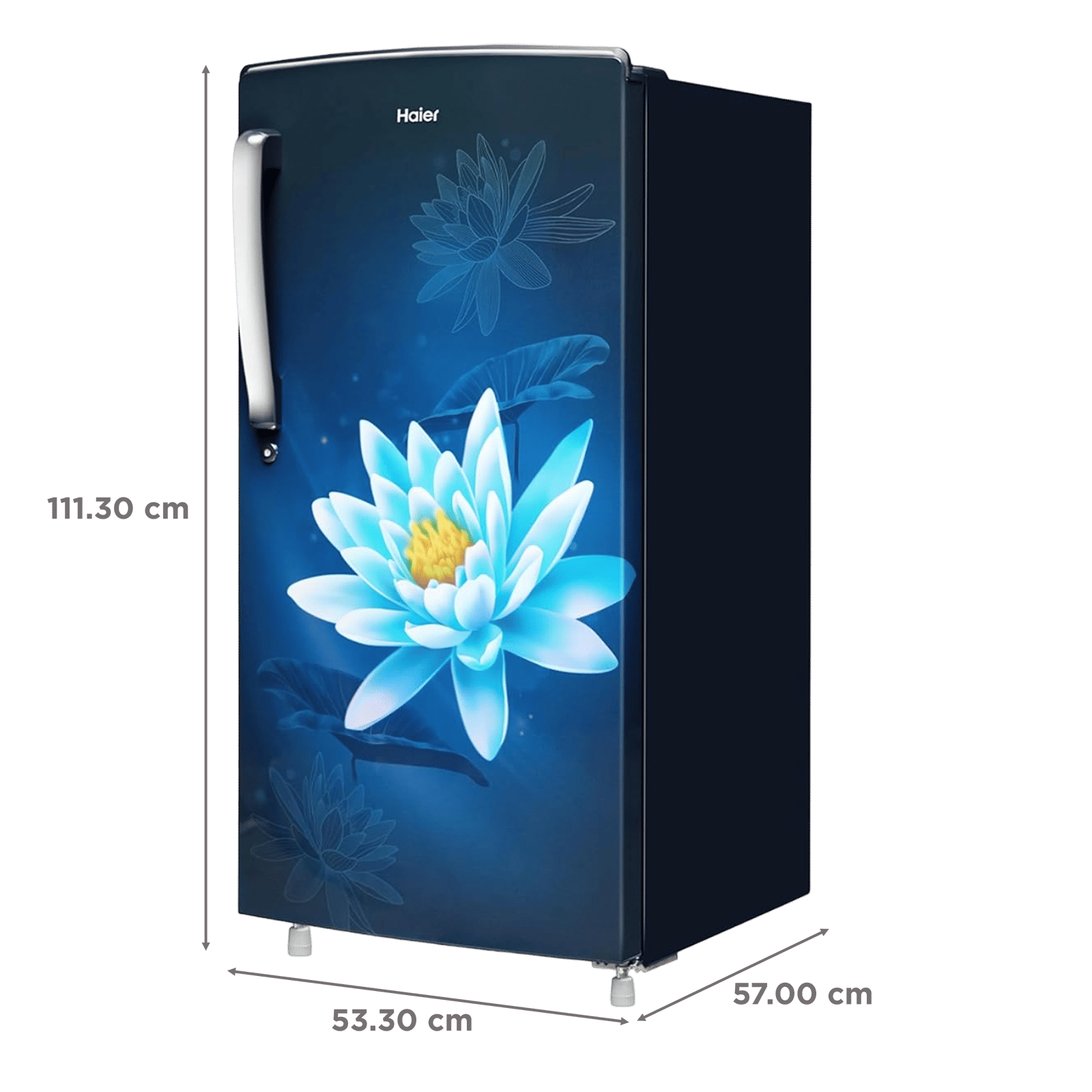 Haier 175 Litres 2 Star Direct Cool Single Door Refrigerator with Anti-Bacterial Gasket (HED182MLN, Marine Lotus) Haier 175 Litres 2 Star Direct Cool Single Door Refrigerator with Anti-Bacterial Gasket (HED182MLN, Marine Lotus)_2