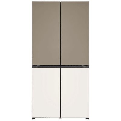 LG 614 Litres 3 Star Frost Free French Door Smart Wifi Enabled Refrigerator with Multi Air Flow (GR-B24FQGJB, Brown & Beige)