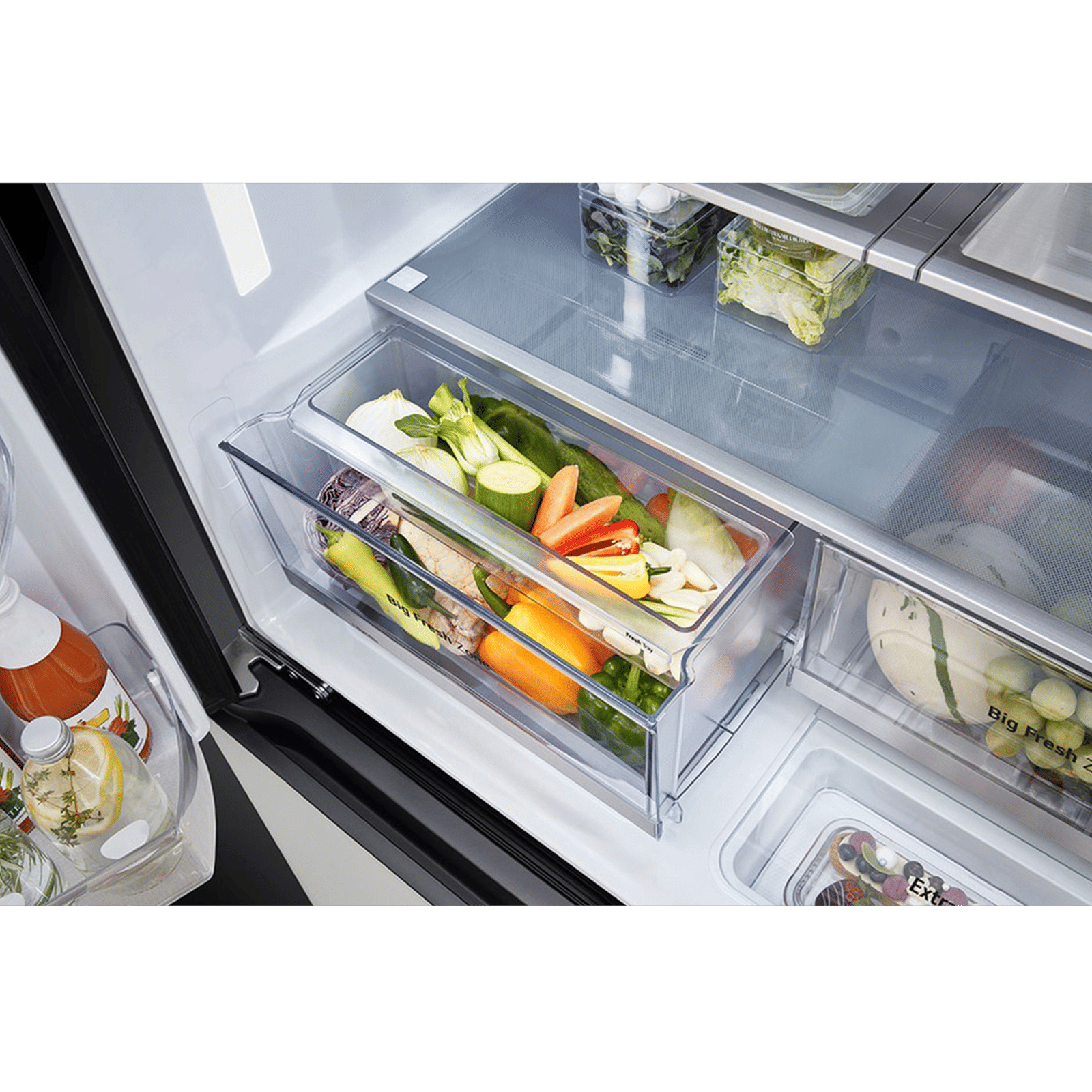 LG 614 Litres 3 Star Frost Free French Door Smart Wifi Enabled Refrigerator with Multi Air Flow (GR-B24FQGJB, Brown & Beige)_11