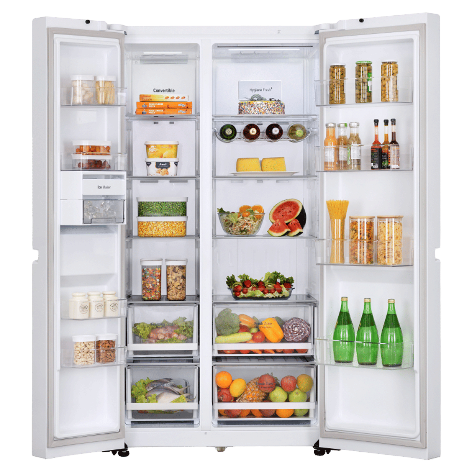 LG 650 Litres 3 Star Frost Free Side by Side Refrigerator with Anti Bacterial Gasket (GL-B257DMK3, Moon Knight) LG 650 Litres 3 Star Frost Free Side by Side Refrigerator with Anti Bacterial Gasket (GL-B257DMK3, Moon Knight)_5