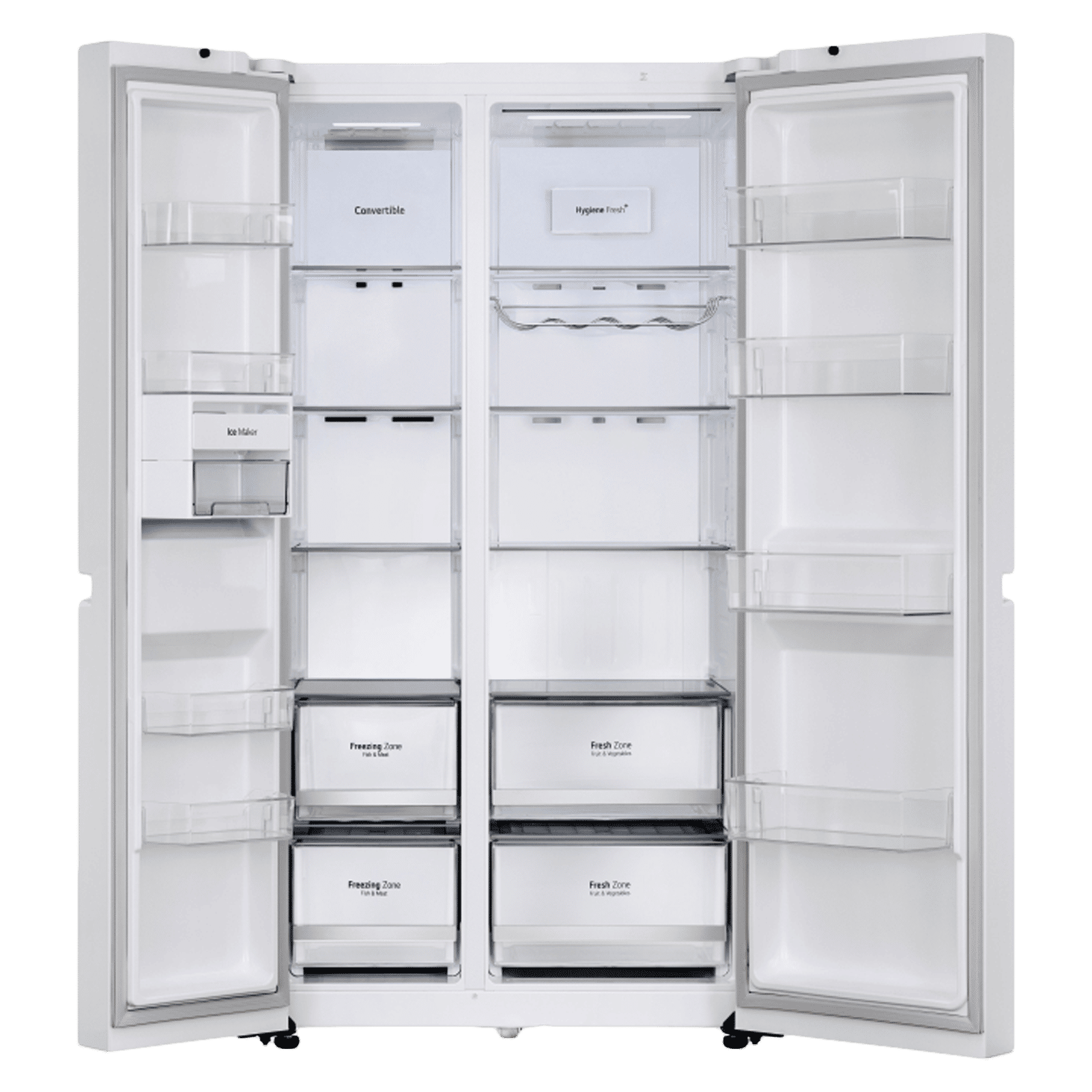 LG 650 Litres 3 Star Frost Free Side by Side Refrigerator with Anti Bacterial Gasket (GL-B257DMK3, Moon Knight) LG 650 Litres 3 Star Frost Free Side by Side Refrigerator with Anti Bacterial Gasket (GL-B257DMK3, Moon Knight)_6