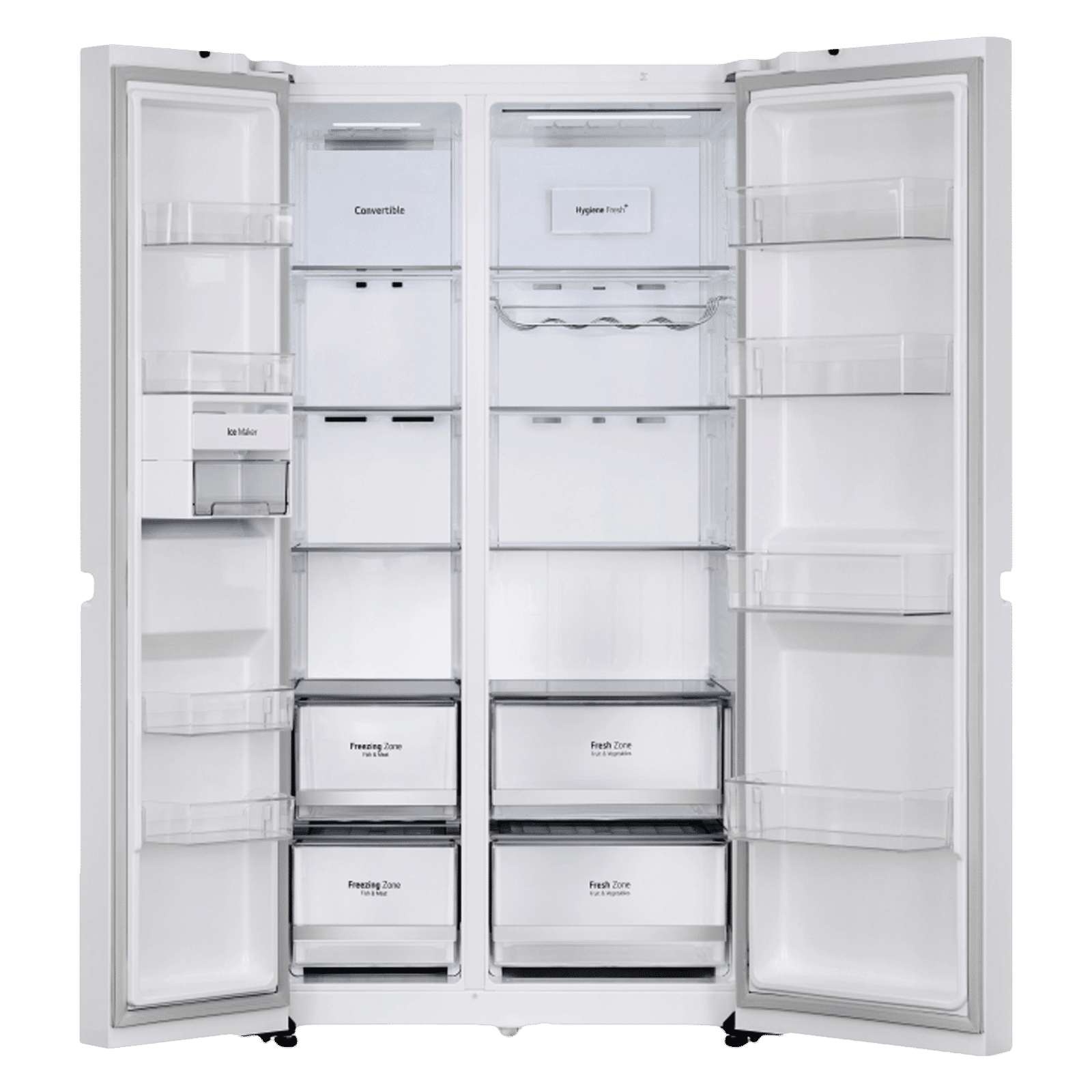 LG 650 Litres 3 Star Frost Free Side by Side Door Smart Wifi Enabled Refrigerator with Multi Air Flow (GL-B257DCM3, Check Mate) LG 650 Litres 3 Star Frost Free Side by Side Door Smart Wifi Enabled Refrigerator with Multi Air Flow (GL-B257DCM3, Check Mate)_6