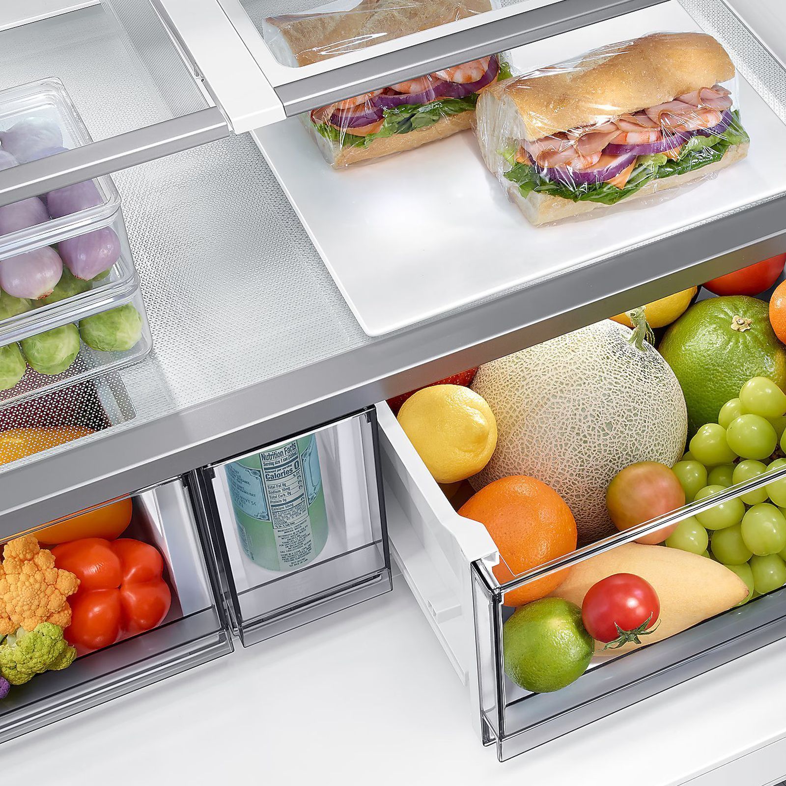 SAMSUNG 650 Litres Frost Free French Door Convertible Refrigerator with Triple Cooling (RF65DG90BDSG/TL, Black Caviar)_9