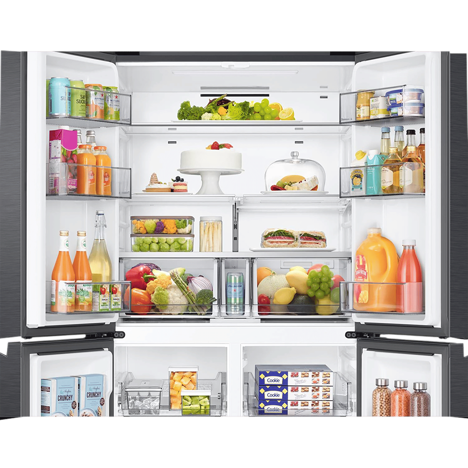 SAMSUNG 650 Litres Frost Free French Door Convertible Refrigerator with Triple Cooling (RF65DG90BDSG/TL, Black Caviar)_13