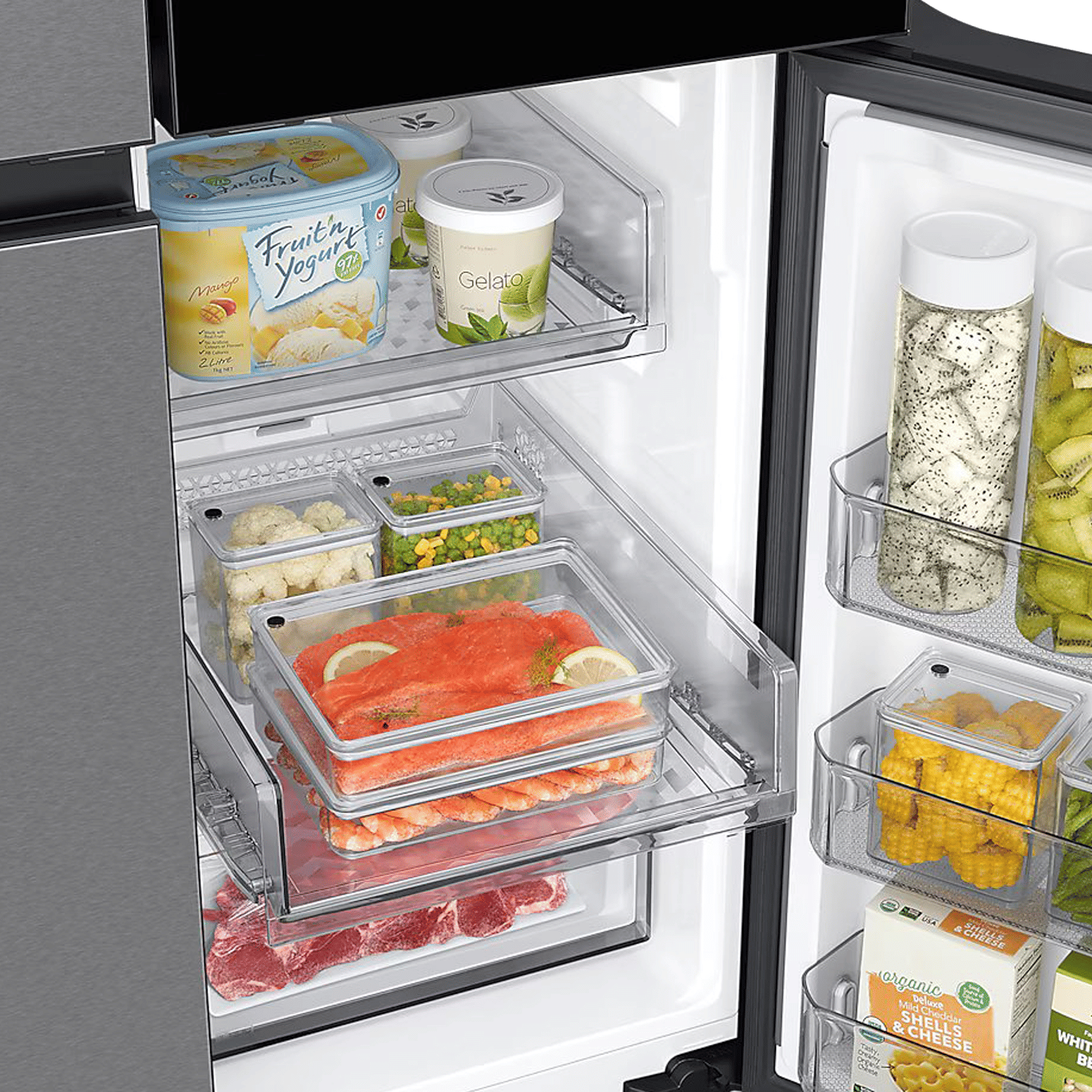 SAMSUNG 809 Litres Frost Free French Door Convertible Refrigerator with Water Dispenser (RF71DB9950QD/TL, Clean Charcoal & Stainless Steel)_13