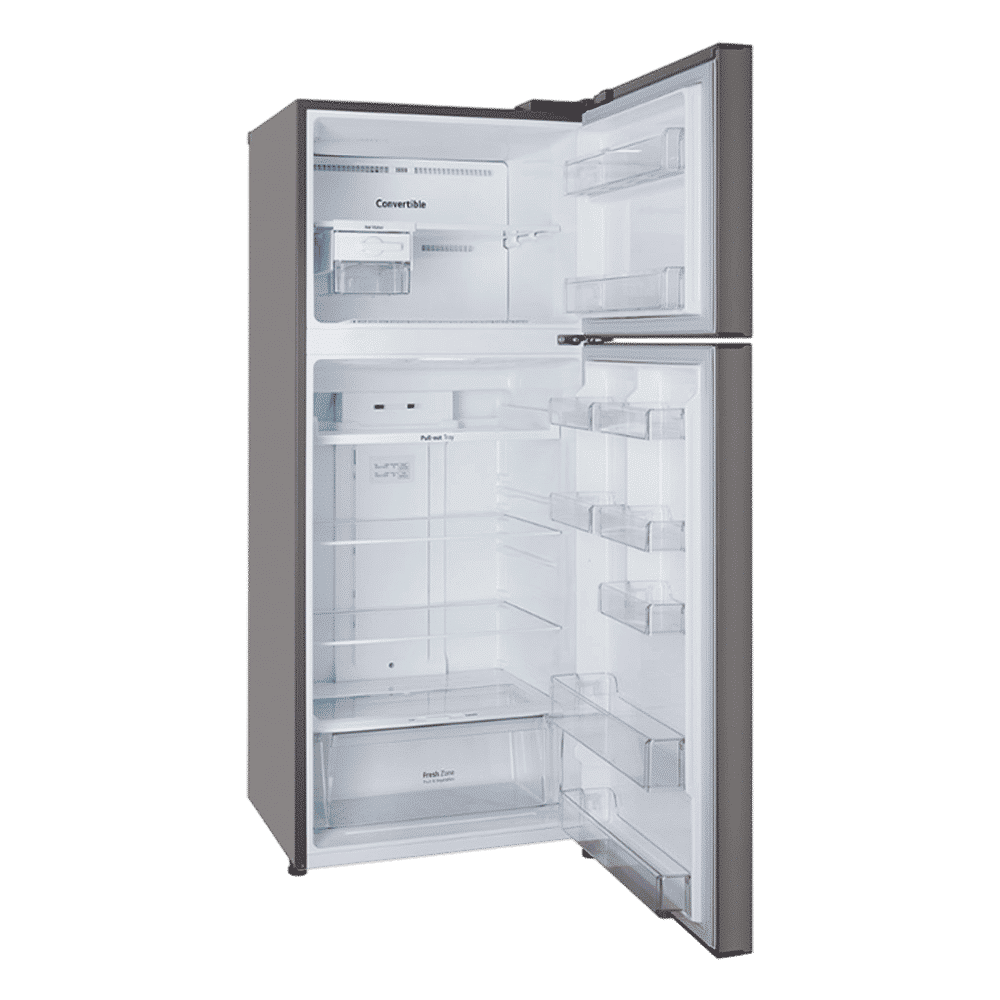 LG 446 Litres 1 Star Frost Free Double Door Convertible Refrigerator with Door Cooling Plus Technology (GL-T502CPZR, Shiny Steel)_10