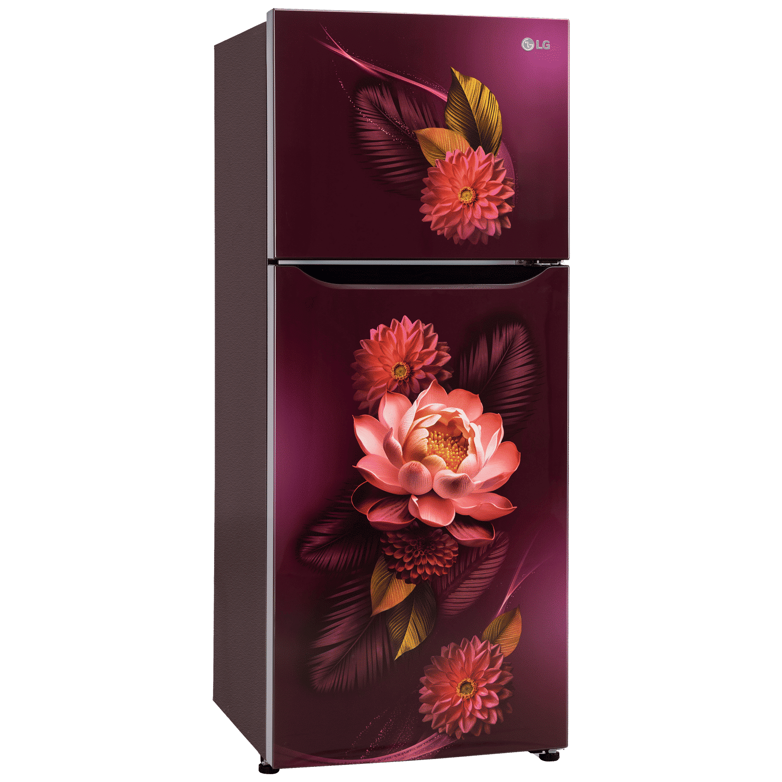LG 240 Litres 2 Star Frost Free Double Door Convertible Refrigerator with MOIST N FRESH Technology (GL-S292SRWY, Red Waterlily) LG 240 Litres 2 Star Frost Free Double Door Convertible Refrigerator with MOIST N FRESH Technology (GL-S292SRWY, Red Waterlily)_7
