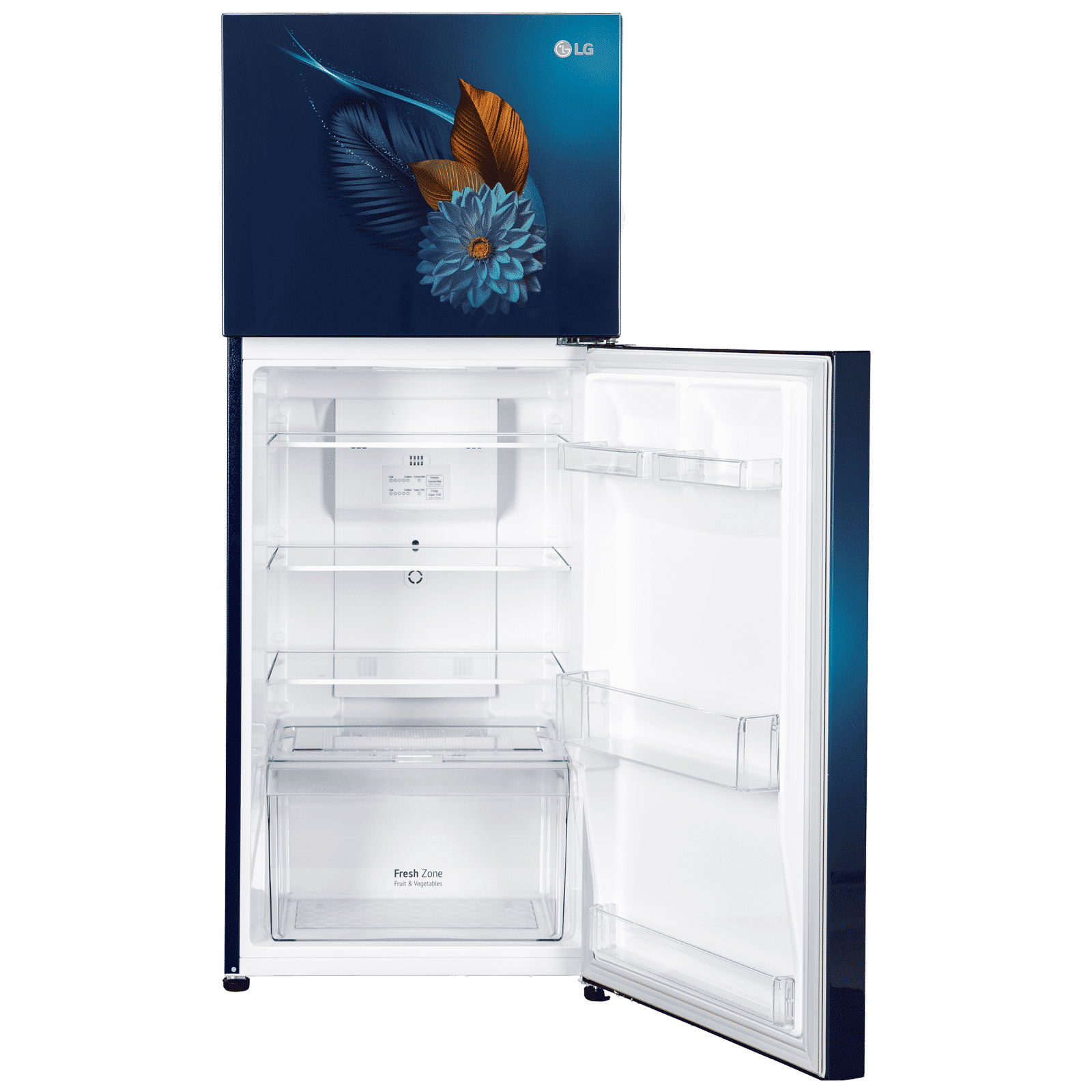 LG 240 Litres 2 Star Frost Free Double Door Convertible Refrigerator with Smart Diagnosis (GL-S292SBWY, Blue Water Lily)_12