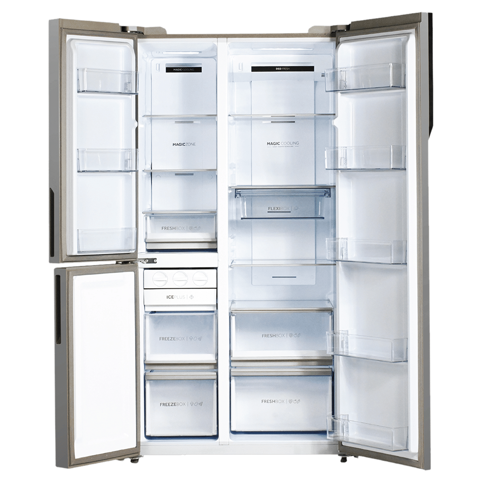 Haier Vogue Series 598 Litres 3 Star Frost Free Side by Side Refrigerator with Expert Inverter Technology (HRT-683GOG, Grey Onyx Glass) Haier Vogue Series 598 Litres 3 Star Frost Free Side by Side Refrigerator with Expert Inverter Technology (HRT-683GOG, Grey Onyx Glass)_6