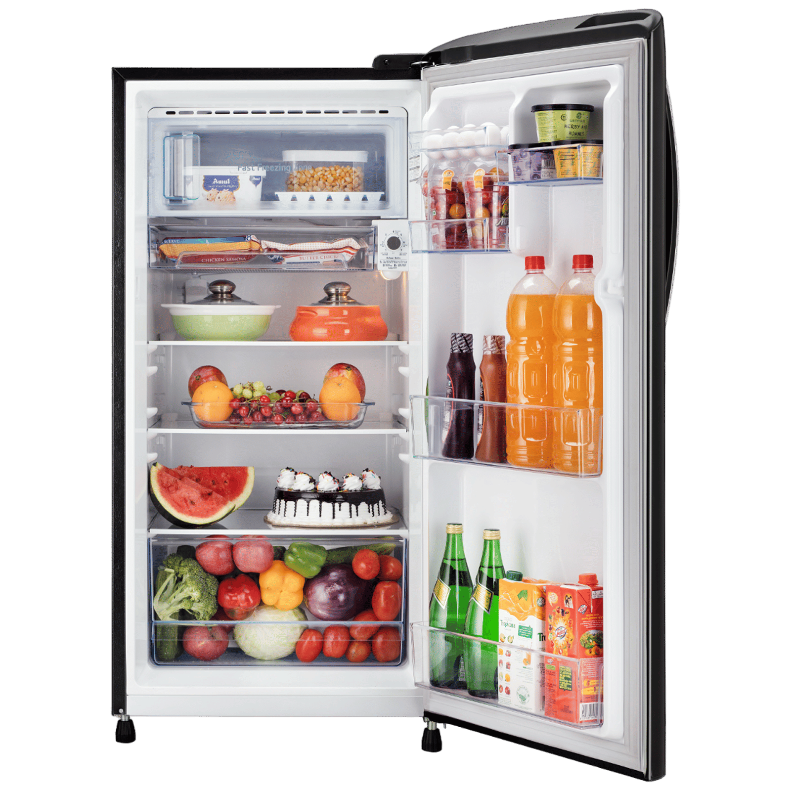 LG 201 Litres 3 Star Direct Cool Single Door Refrigerator with Stabilizer Free Operation (GL-B211HELD, Emareld Lotus) LG 201 Litres 3 Star Direct Cool Single Door Refrigerator with Stabilizer Free Operation (GL-B211HELD, Emareld Lotus)_5