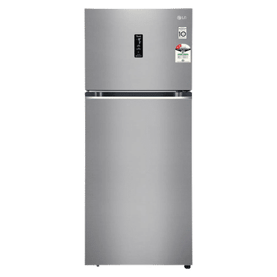 LG 466 Litres 2 Star Frost Free Double Door Smart Wifi Enabled Convertible Refrigerator with Remote Control (GL-T492MPZY, Shiny Steel)