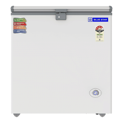 Blue Star NEYW Series 161 Litres 4 Star Single Door Deep Freezer (Static Cooling Technology, CF4-180NEYW, White)