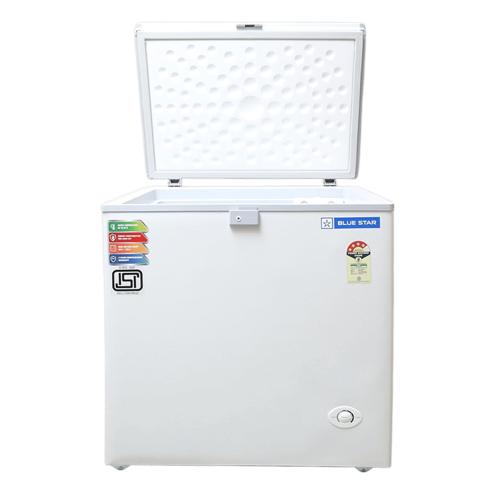 Blue Star NEYW Series 161 Litres 4 Star Single Door Deep Freezer (Static Cooling Technology, CF4-180NEYW, White) Blue Star NEYW Series 161 Litres 4 Star Single Door Deep Freezer (Static Cooling Technology, CF4-180NEYW, White)_5