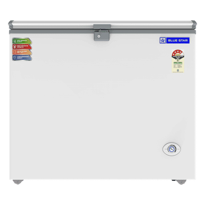 Blue Star NEYW Series 215 Litres 4 Star Single Door Deep Freezer (Static Cooling Technology, CF4-230NEYW, White)
