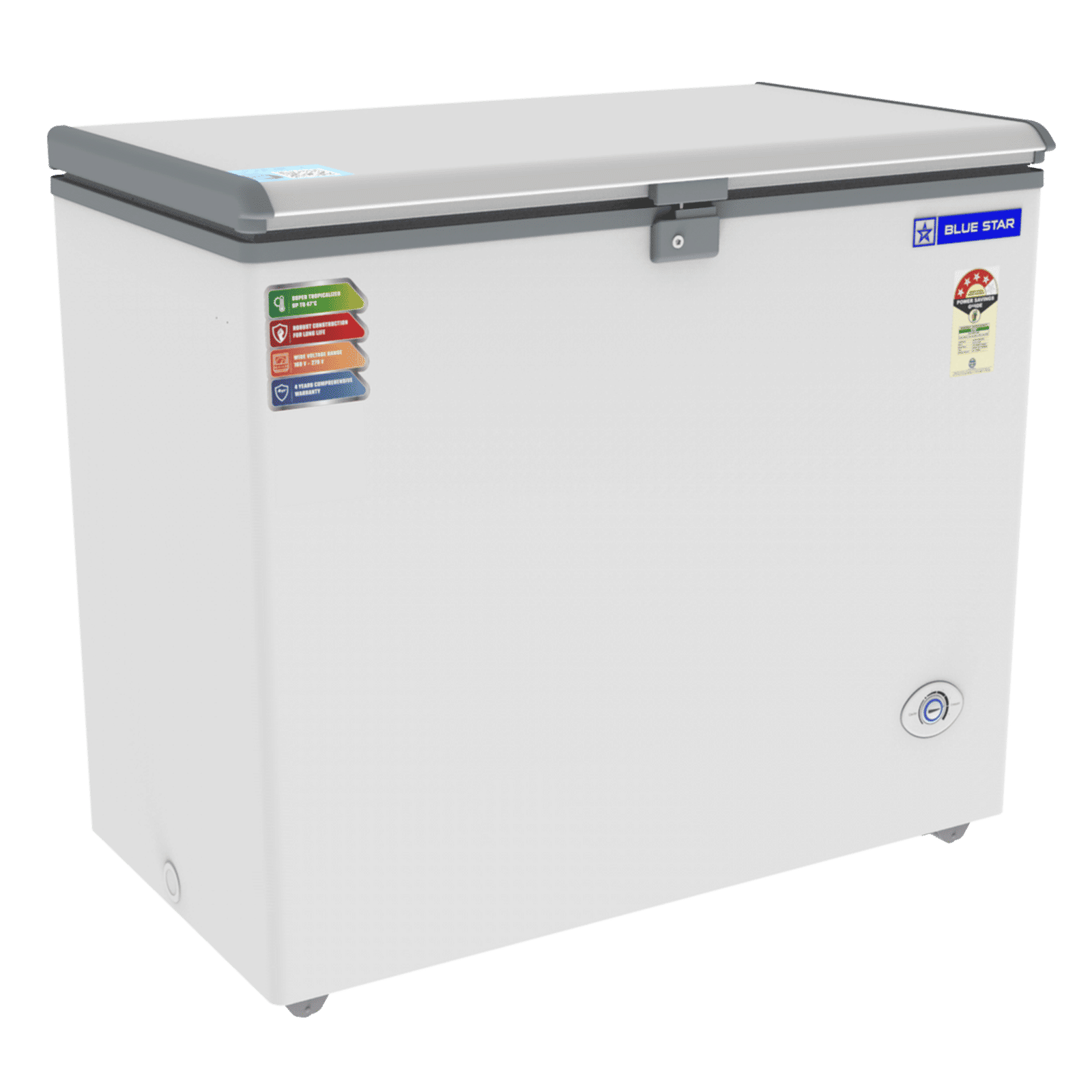 Blue Star NEYW Series 215 Litres 4 Star Single Door Deep Freezer (Static Cooling Technology, CF4-230NEYW, White)_9
