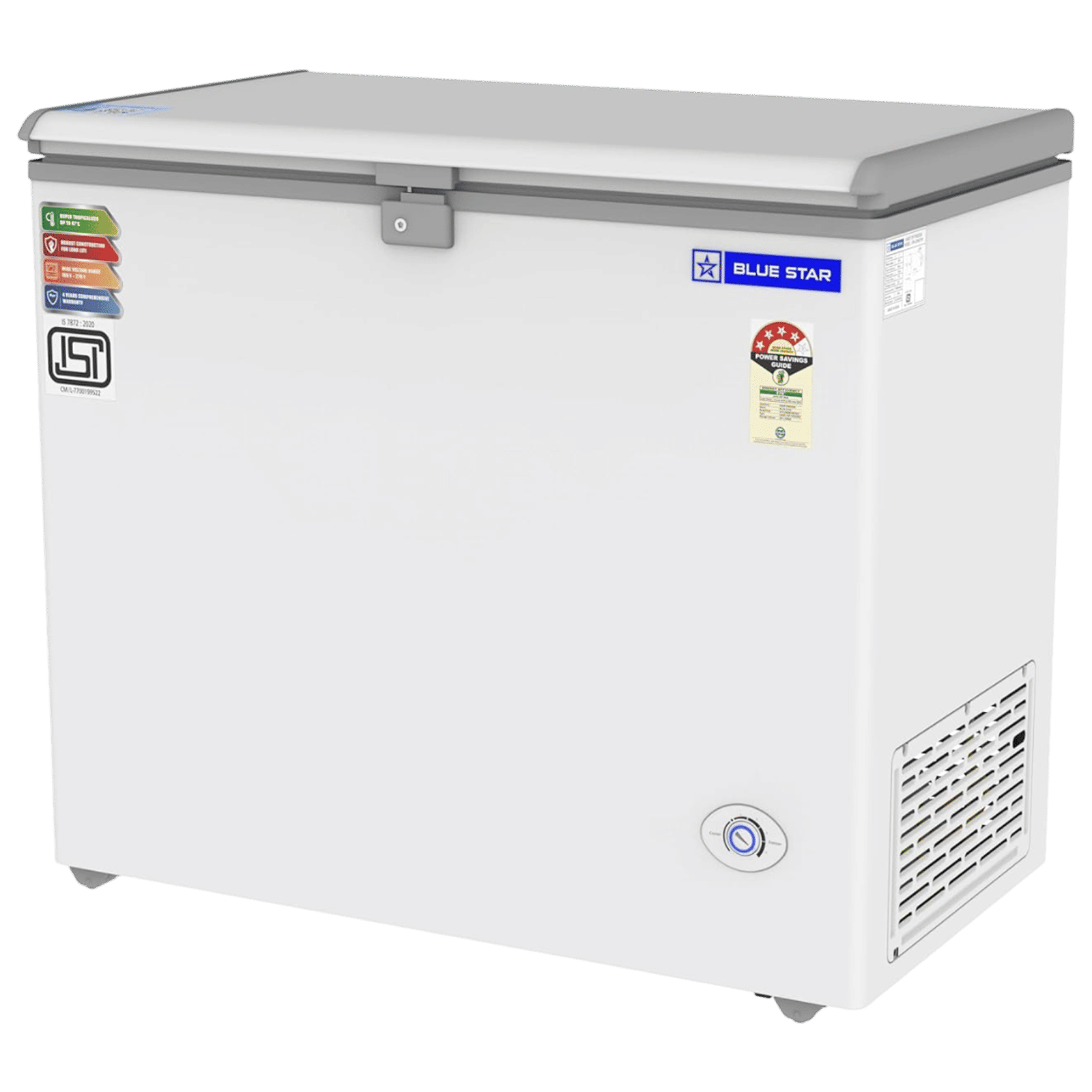 Blue Star NEYW Series 215 Litres 4 Star Single Door Deep Freezer (Static Cooling Technology, CF4-230NEYW, White)_4