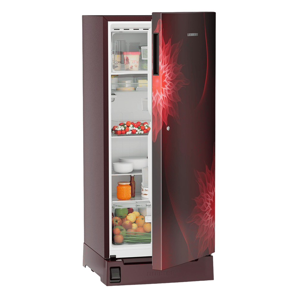 LIEBHERR Plus 202 Litres 3 Star Direct Cool Single Door Refrigerator with Antibacterial Gasket (DFPrmC 2021, Red Mystiq)_10