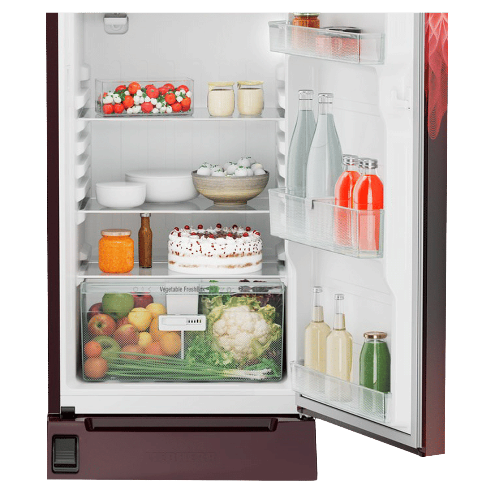 LIEBHERR Plus 202 Litres 3 Star Direct Cool Single Door Refrigerator with Antibacterial Gasket (DFPrmC 2021, Red Mystiq)_12