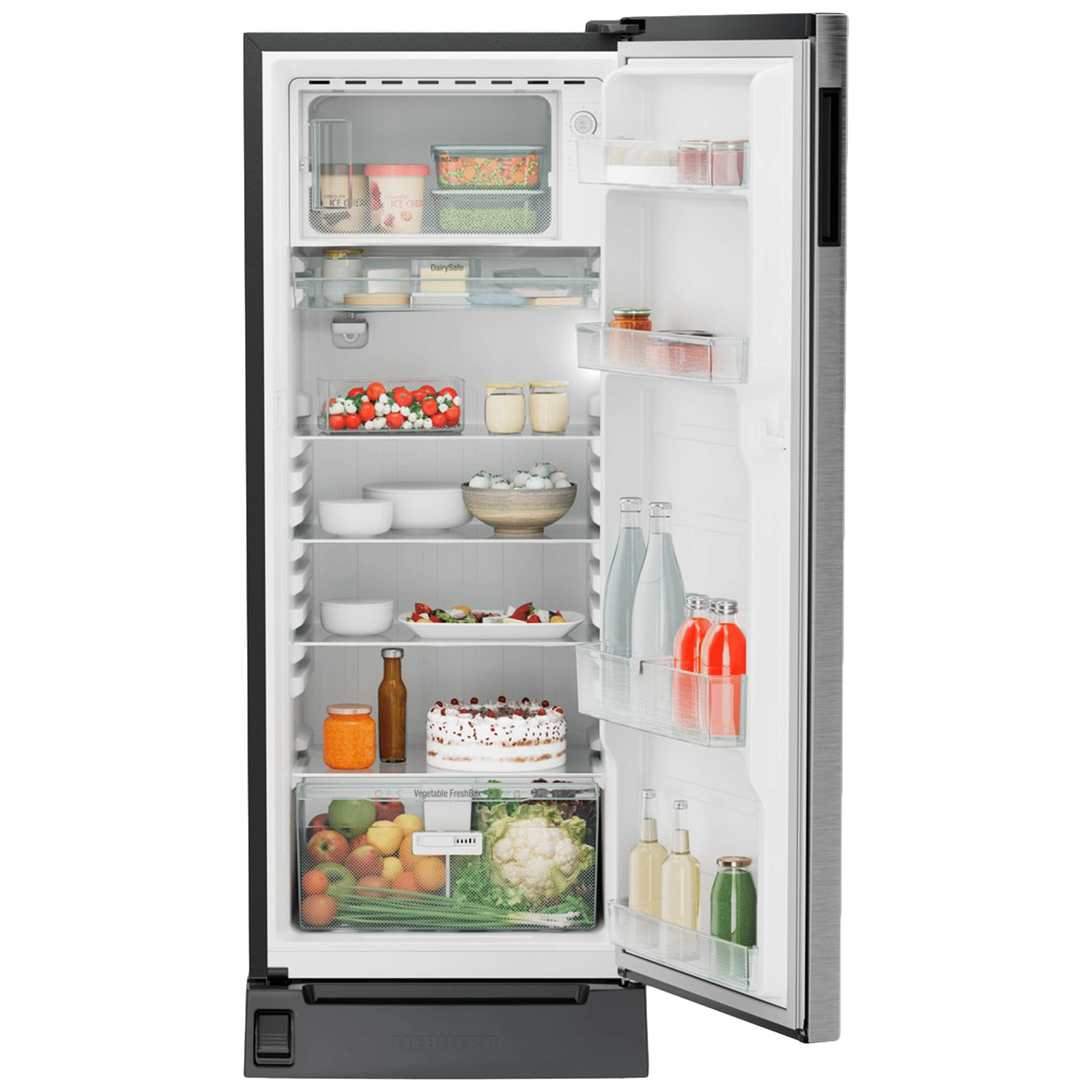 LIEBHERR Plus 222 Litres 3 Star Direct Cool Single Door Refrigerator with Anti Bacterial Gasket (DFPsiC 2221, Silver Steel)_4