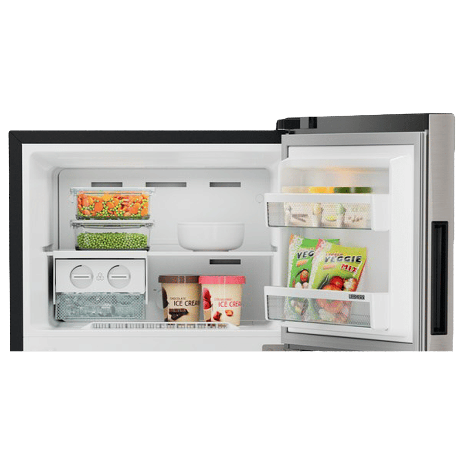 LIEBHERR Pure 245 Litres 2 Star Frost Free Double Door Refrigerator with Anti Bacterial Gasket (TCPgsB 2411, Grey Steel) LIEBHERR Pure 245 Litres 2 Star Frost Free Double Door Refrigerator with Anti Bacterial Gasket (TCPgsB 2411, Grey Steel)_7