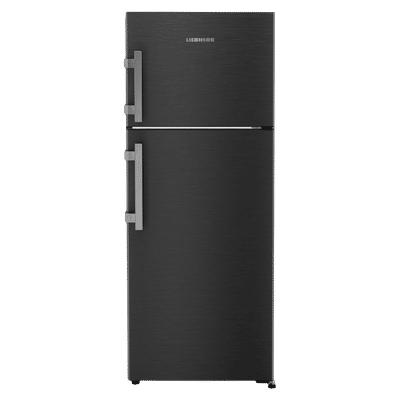 LIEBHERR Pure 245 Litres 2 Star Frost Free Double Door Refrigerator with Anti-Bacterial Gasket (TCLbsB 2411, Black Steel)