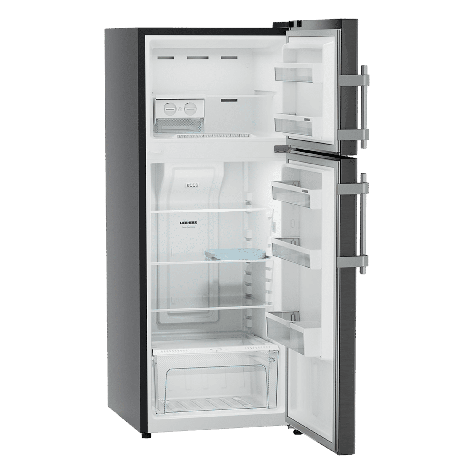 LIEBHERR Pure 245 Litres 2 Star Frost Free Double Door Refrigerator with Anti-Bacterial Gasket (TCLbsB 2411, Black Steel) LIEBHERR Pure 245 Litres 2 Star Frost Free Double Door Refrigerator with Anti-Bacterial Gasket (TCLbsB 2411, Black Steel)_6
