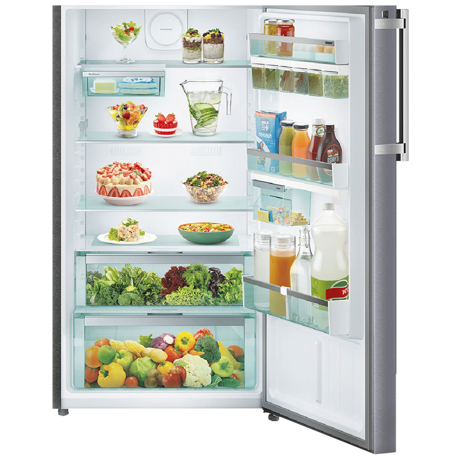 LIEBHERR Prime 428 Litres 2 Star Frost Free Double Door Refrigerator with Anti Bacterial Gasket (TEBcsB 4255, Cobalt Steel)_8