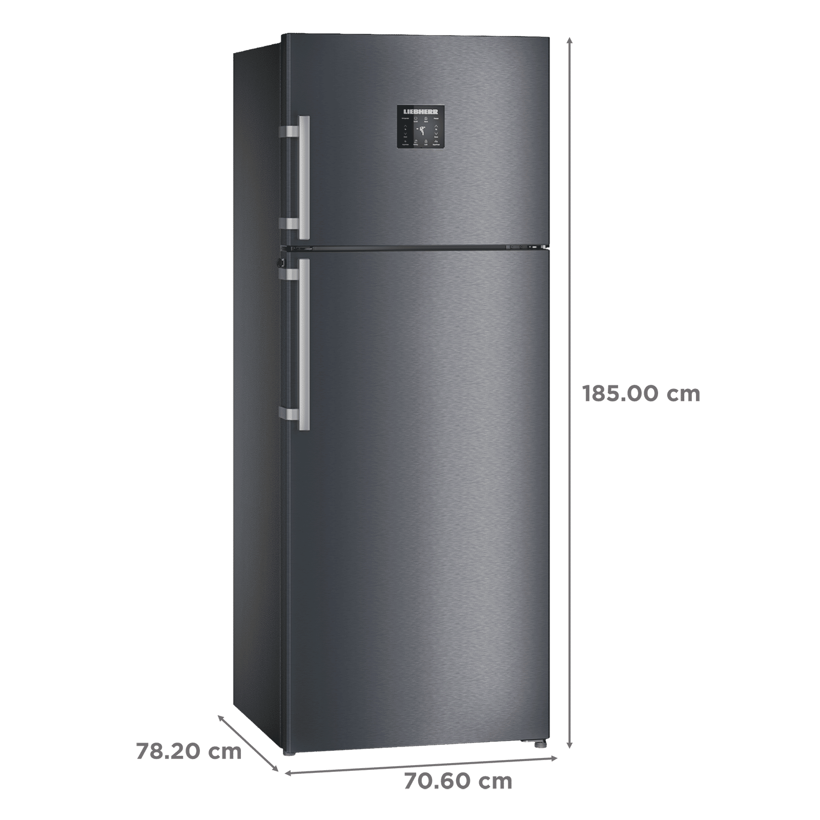 LIEBHERR Prime 428 Litres 2 Star Frost Free Double Door Refrigerator with Anti Bacterial Gasket (TEBcsB 4255, Cobalt Steel)_3