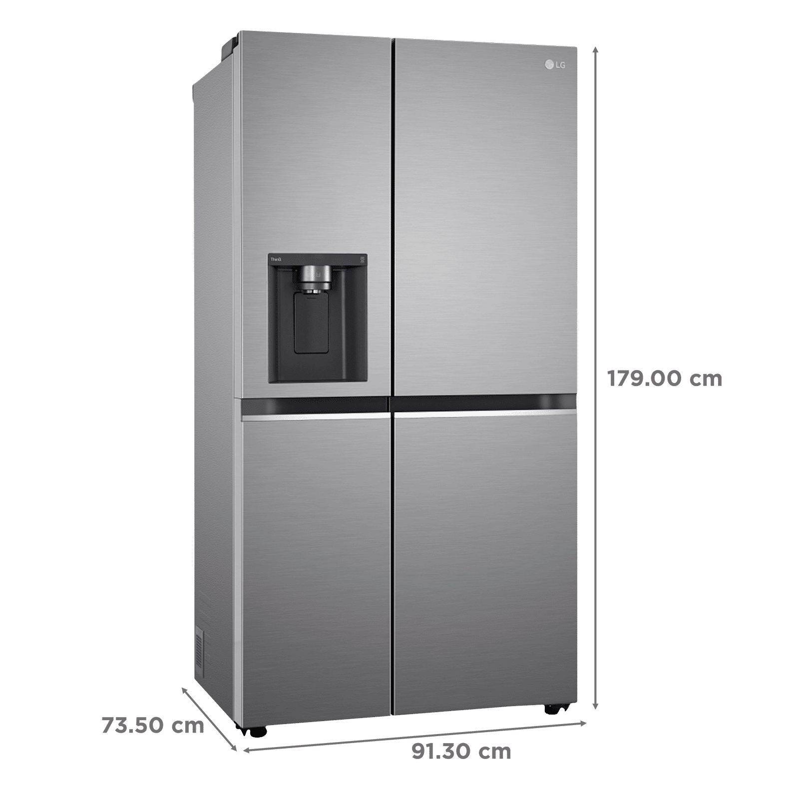 LG 630 Litres 3 Star Frost Free Side by Side Door Smart Wifi Enabled Refrigerator with Multi Air Flow (GL-L257CPZ3, Shiny Steel) LG 630 Litres 3 Star Frost Free Side by Side Door Smart Wifi Enabled Refrigerator with Multi Air Flow (GL-L257CPZ3, Shiny Steel)_3