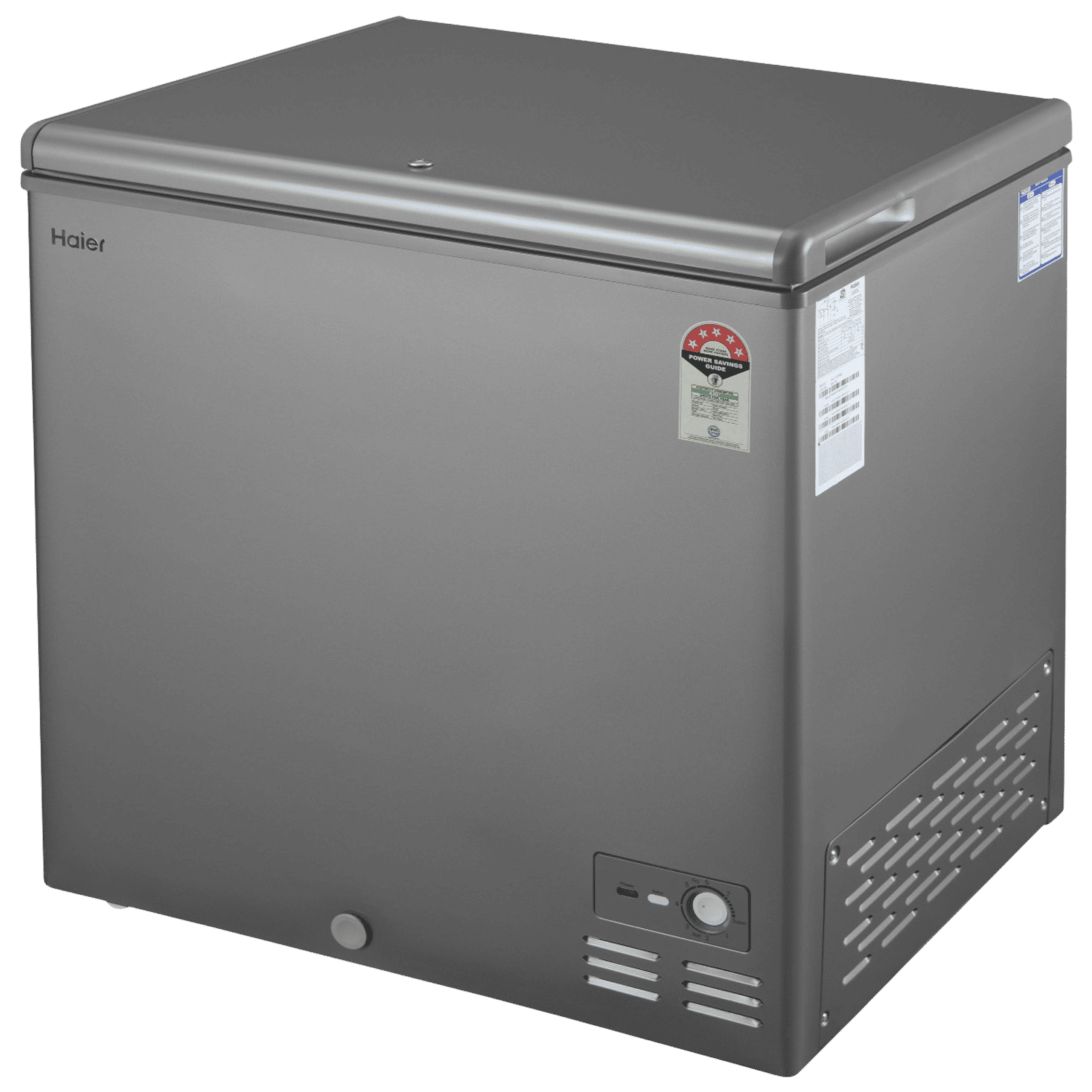 Haier Titanium 225 Litres 5 Star Single Door Deep Freezer (Stabilizer Free Operation, HFC-225SME5, Grey)_4