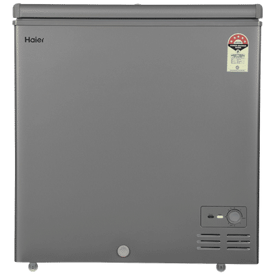 Haier Titanium 225 Litres 5 Star Single Door Deep Freezer (Stabilizer Free Operation, HFC-225SME5, Grey)