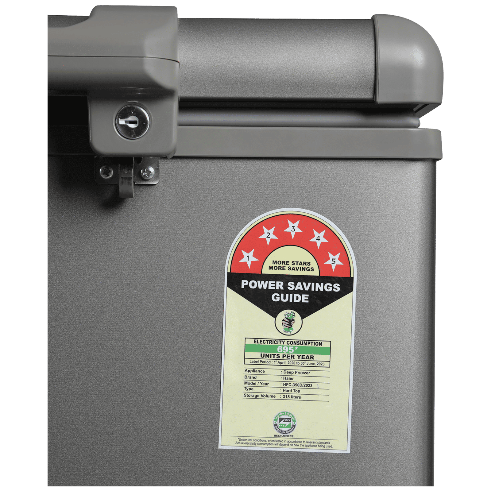 Haier Titanium 595 Litres 5 Star Double Door Deep Freezer with Stabilizer Free Operation (HFC-595DME5, Grey) Haier Titanium 595 Litres 5 Star Double Door Deep Freezer with Stabilizer Free Operation (HFC-595DME5, Grey)_7