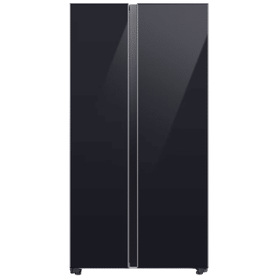 SAMSUNG 653 Litres 3 Star Frost Free Side by Side Door Smart Wifi Enabled Convertible Refrigerator with Twin Cooling Plus Technology (RS76CB81A333/HL, Glam Deep Charcoal)