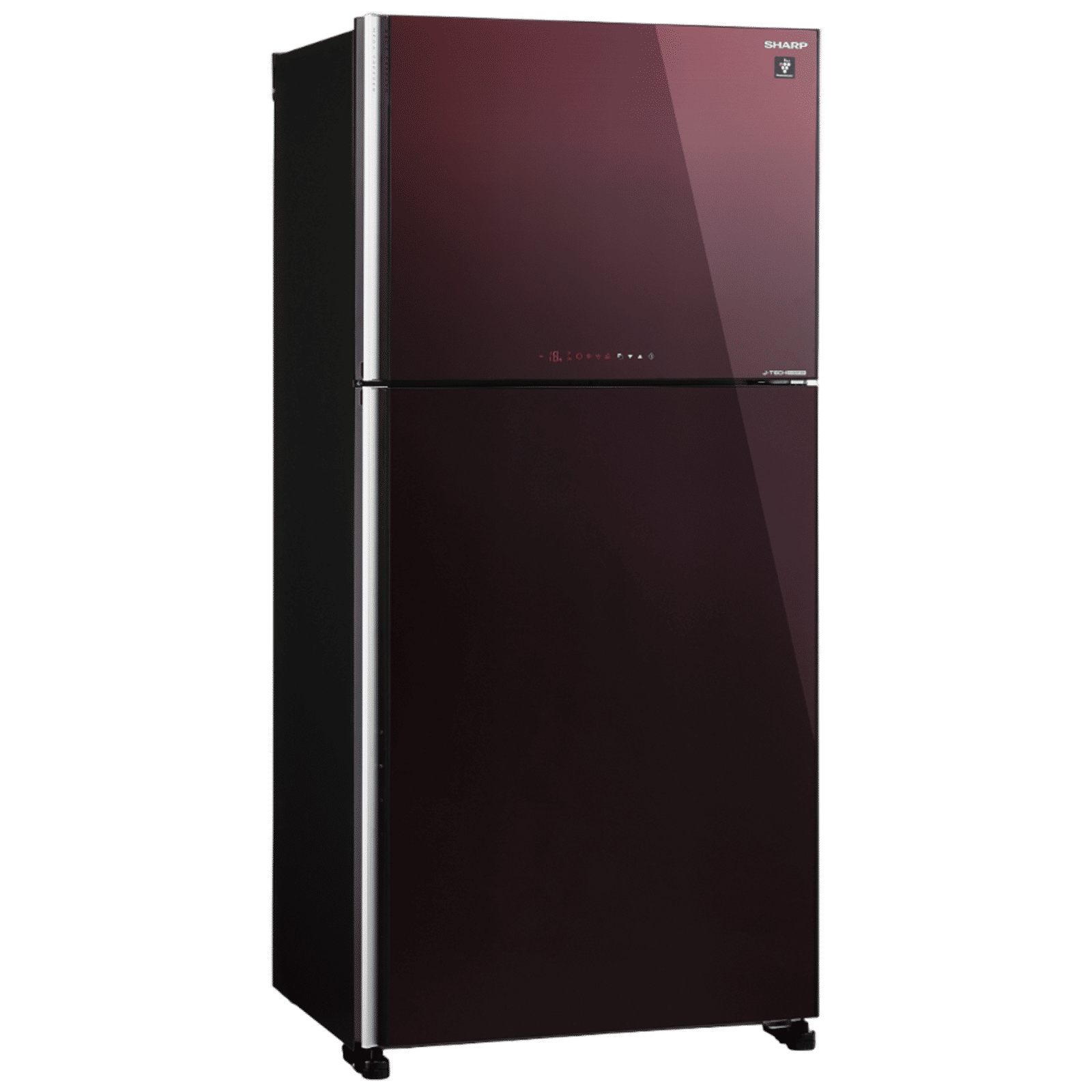 SHARP 556 Litres 2 Star Frost Free Double Door Refrigerator with Plasmacluster Technology (SJ-GP60T-MR, Maroon)_4