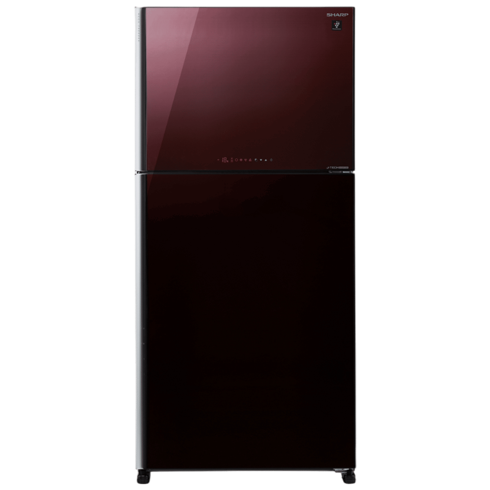 SHARP 556 Litres 2 Star Frost Free Double Door Refrigerator with Plasmacluster Technology (SJ-GP60T-MR, Maroon)_1