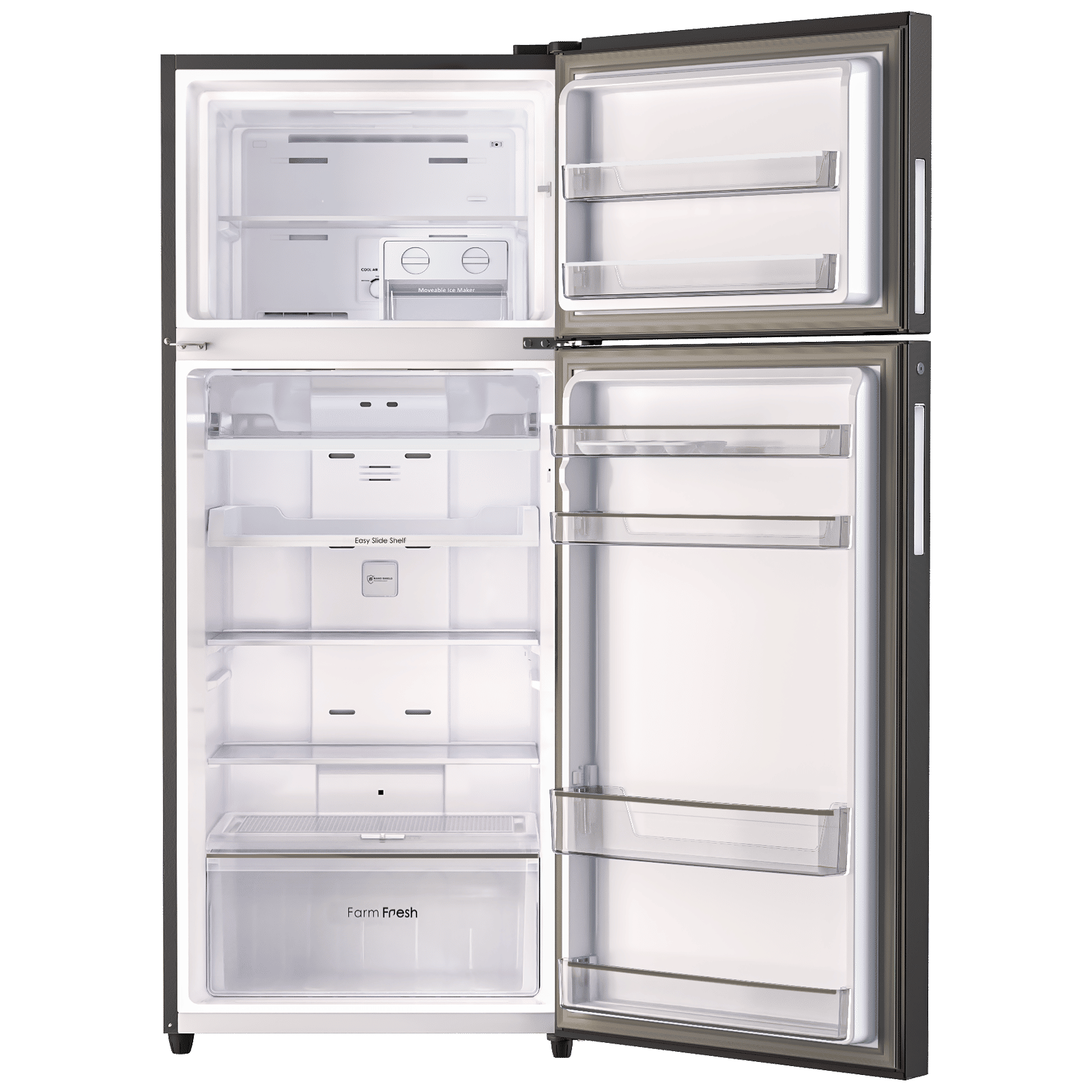 Godrej Eon Regalis 436 Litres 2 Star Frost Free Double Door Convertible Refrigerator with Nano Shield Technology (RT EONREGALIS 477B RCI MT BK, Matte Black)_5