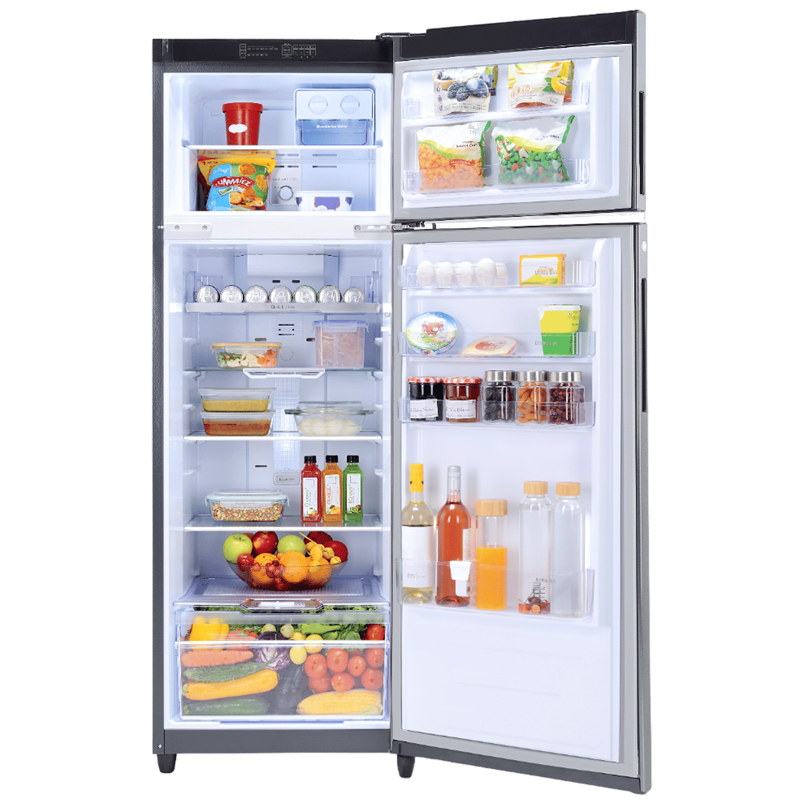 Godrej Eon Valor 272 Litres 3 Star Frost Free Double Door Convertible Refrigerator with Nano Shield Technology (RT EONVALOR 310C RCIT MT BK, Matt Black)_5