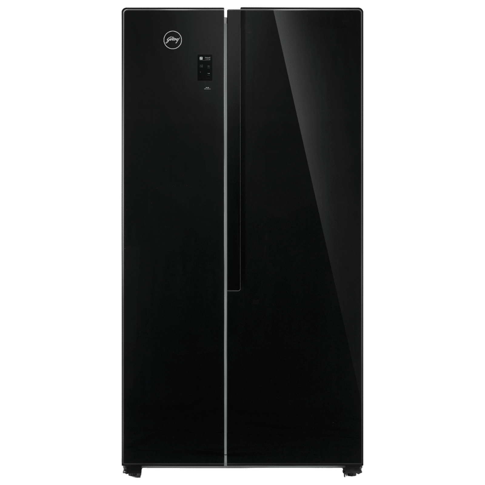 Godrej EONVELVET 564 Litres Frost Free Side By Side Refrigerator with Multi Air Flow Technology (RS EONVELVET 579 RFD GL BK, Black Glass) Godrej EONVELVET 564 Litres Frost Free Side By Side Refrigerator with Multi Air Flow Technology (RS EONVELVET 579 RFD GL BK, Black Glass)_1