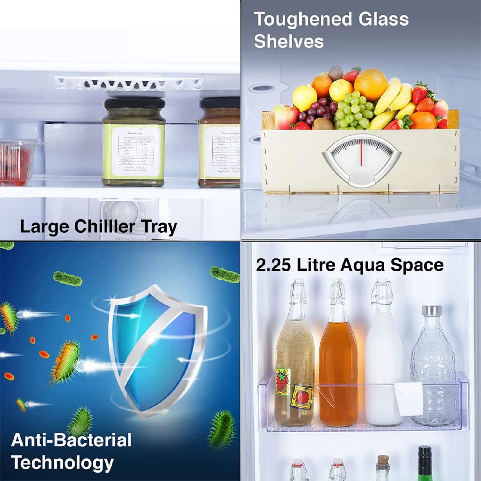 Godrej Eon Alpha 210 Litres 2 Star Frost Free Double Door Refrigerator with Built-in Stabilizer (RT EONALPHA 250B RI, Steel Glow) Godrej Eon Alpha 210 Litres 2 Star Frost Free Double Door Refrigerator with Built-in Stabilizer (RT EONALPHA 250B RI, Steel Glow)_11