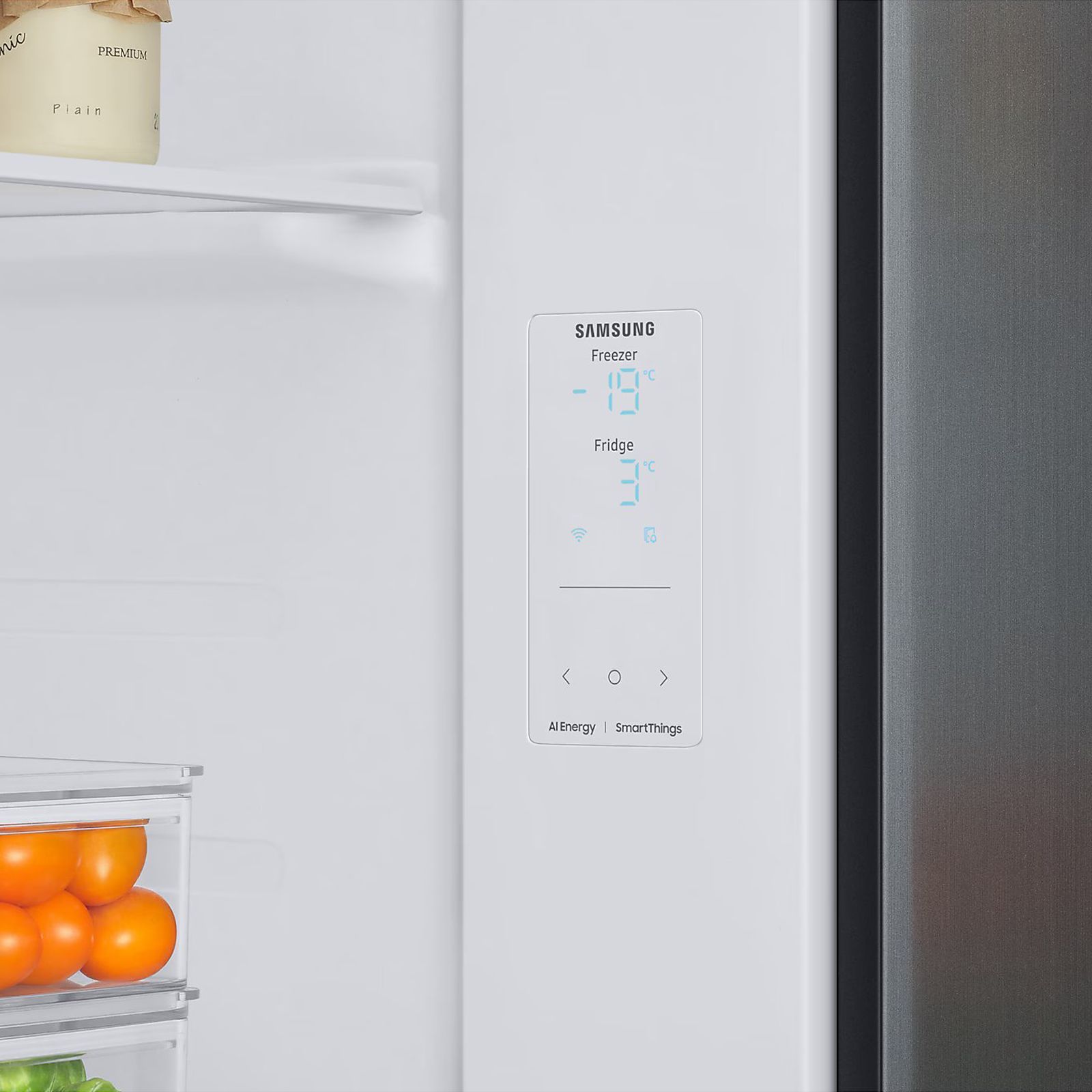 SAMSUNG 653 Litres 3 Star Frost Free Side by Side Door Smart Wifi Enabled Convertible Refrigerator with Twin Cooling Plus Technology (RS76CB81A312/HL, Clean White)_9
