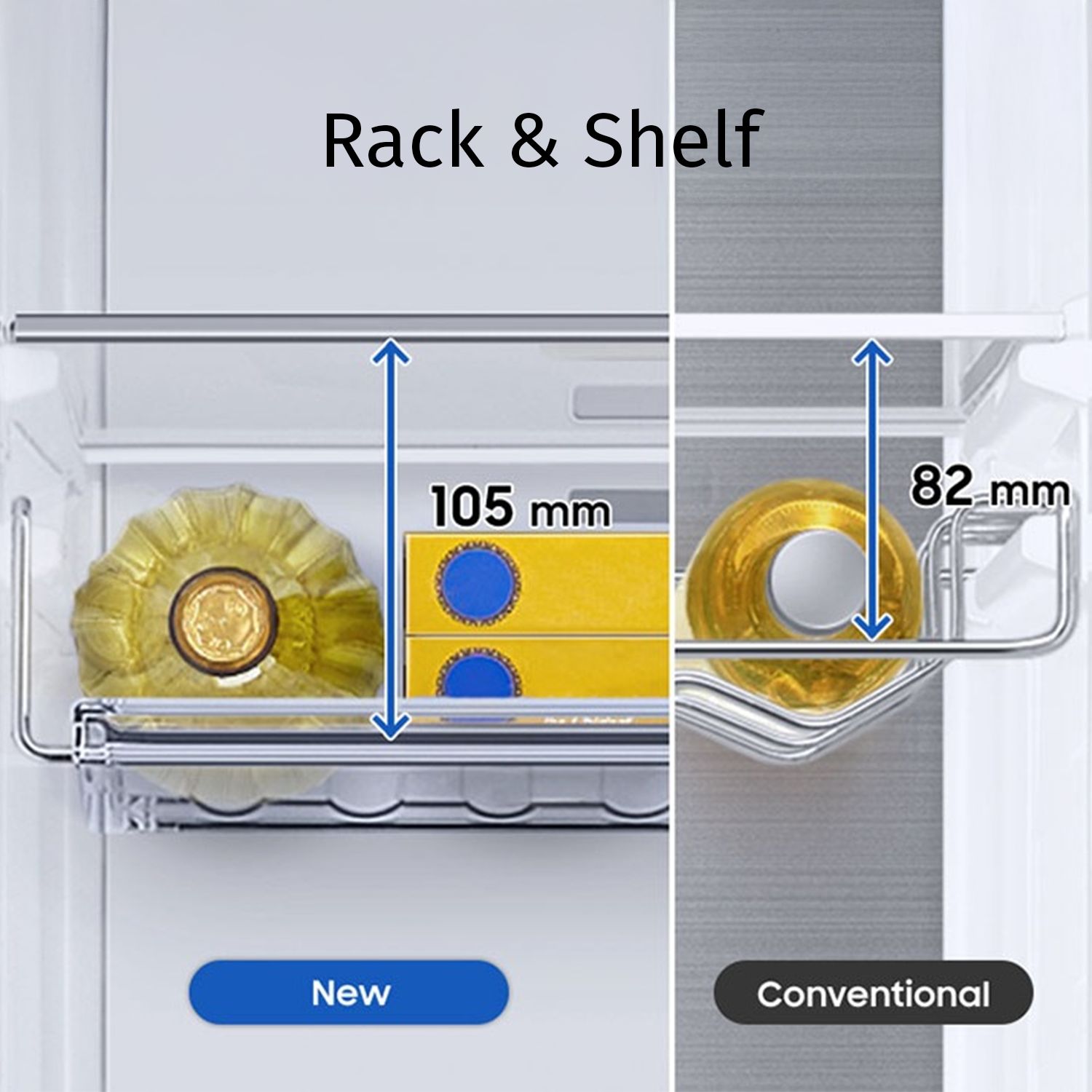 SAMSUNG 653 Litres 3 Star Frost Free Side by Side Door Smart Wifi Enabled Convertible Refrigerator with Twin Cooling Plus Technology (RS76CB81A312/HL, Clean White)_16