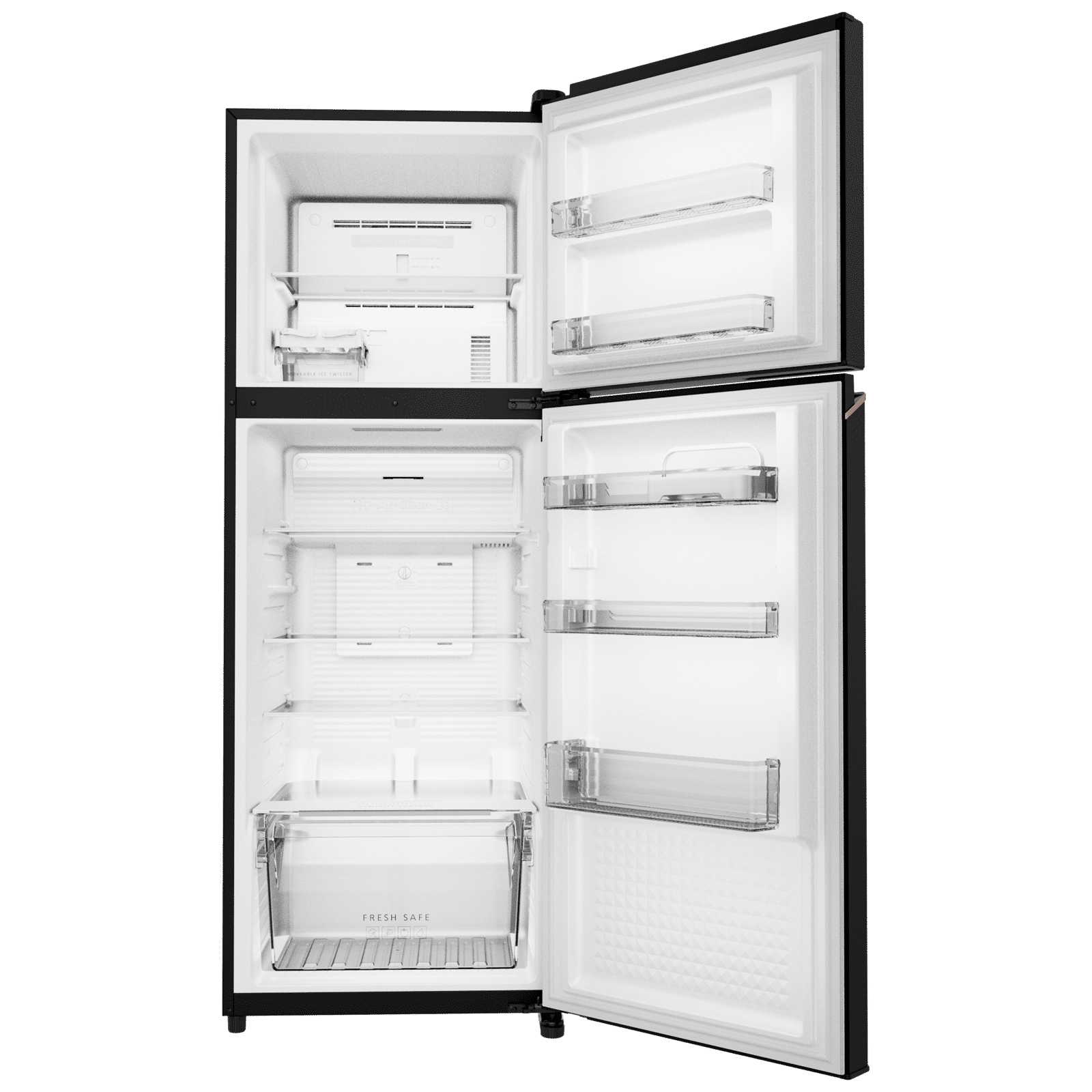 Panasonic 322 Litres 3 Star Frost Free Double Door Convertible Refrigerator with Surround Cooling (NR-TG368CPKN, Diamond Black) Panasonic 322 Litres 3 Star Frost Free Double Door Convertible Refrigerator with Surround Cooling (NR-TG368CPKN, Diamond Black)_4