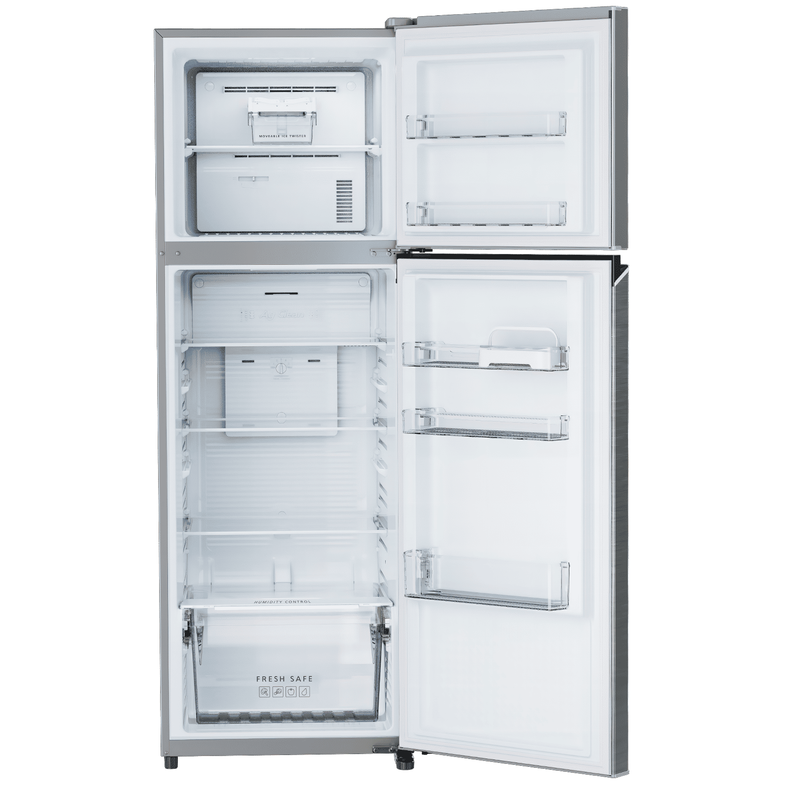 Panasonic 322 Litres 2 Star Frost Free Double Door Convertible Refrigerator with Surround Cooling (NR-TG366BVHN, Electric Grey) Panasonic 322 Litres 2 Star Frost Free Double Door Convertible Refrigerator with Surround Cooling (NR-TG366BVHN, Electric Grey)_6