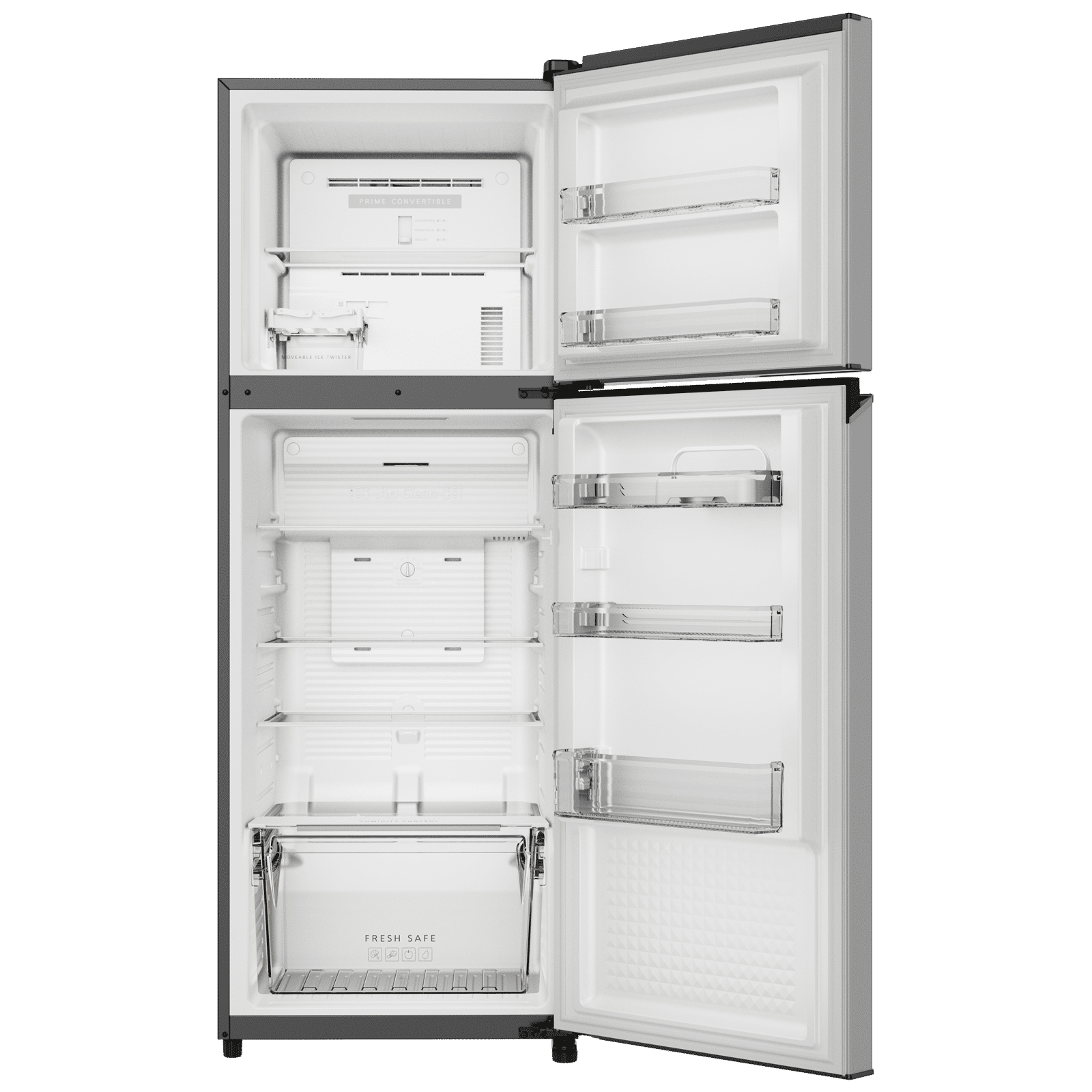 Panasonic 292 Litres 3 Star Frost Free Double Door Convertible Refrigerator with Surround Cooling (NR-TG337CVHN, Electric Grey) Panasonic 292 Litres 3 Star Frost Free Double Door Convertible Refrigerator with Surround Cooling (NR-TG337CVHN, Electric Grey)_4
