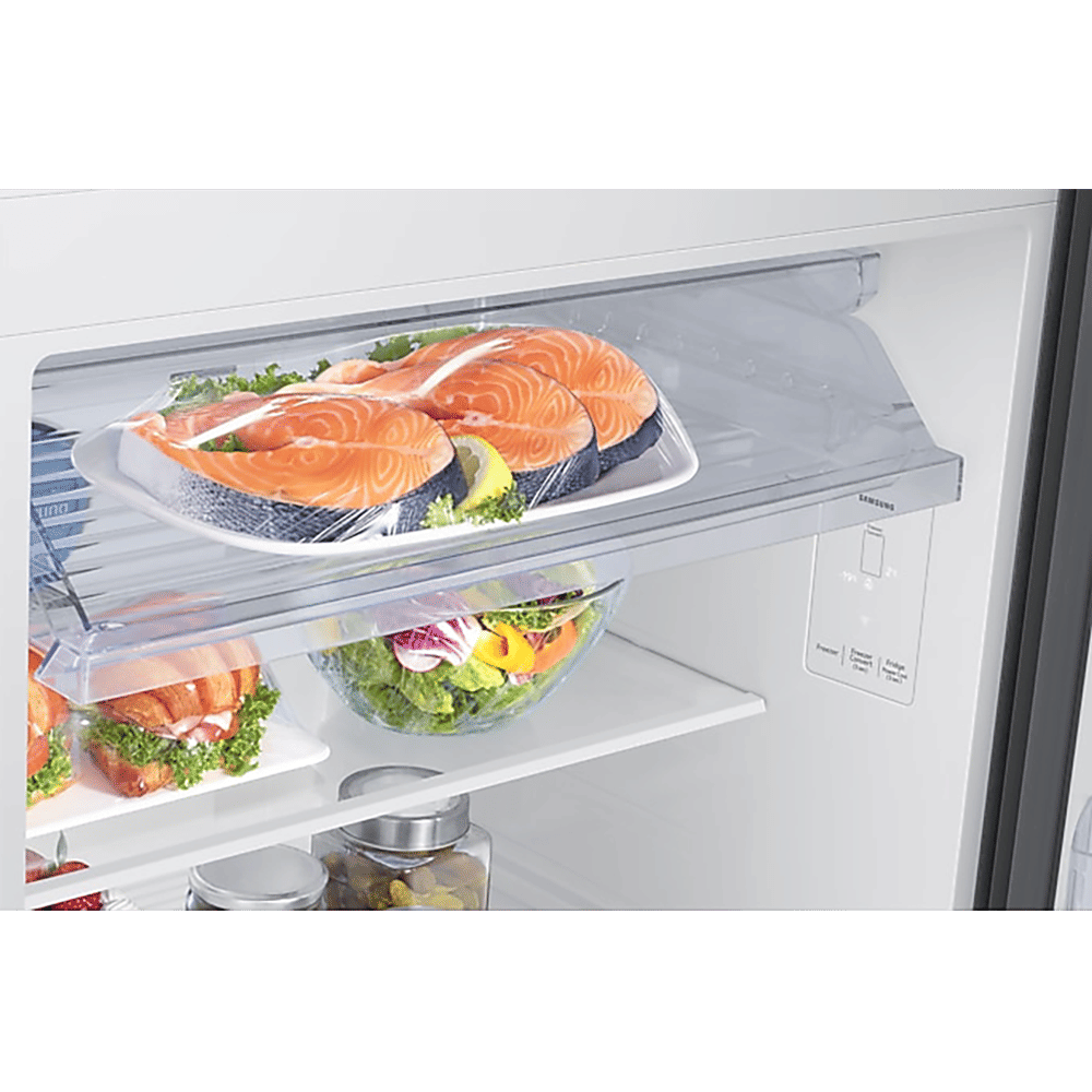 SAMSUNG 396 Litres 2 Star Frost Free Double Door Smart Wifi Enabled Convertible Refrigerator with Digital Inverter Compressor (RT41DB6A4B22HL, Black Glass)_9